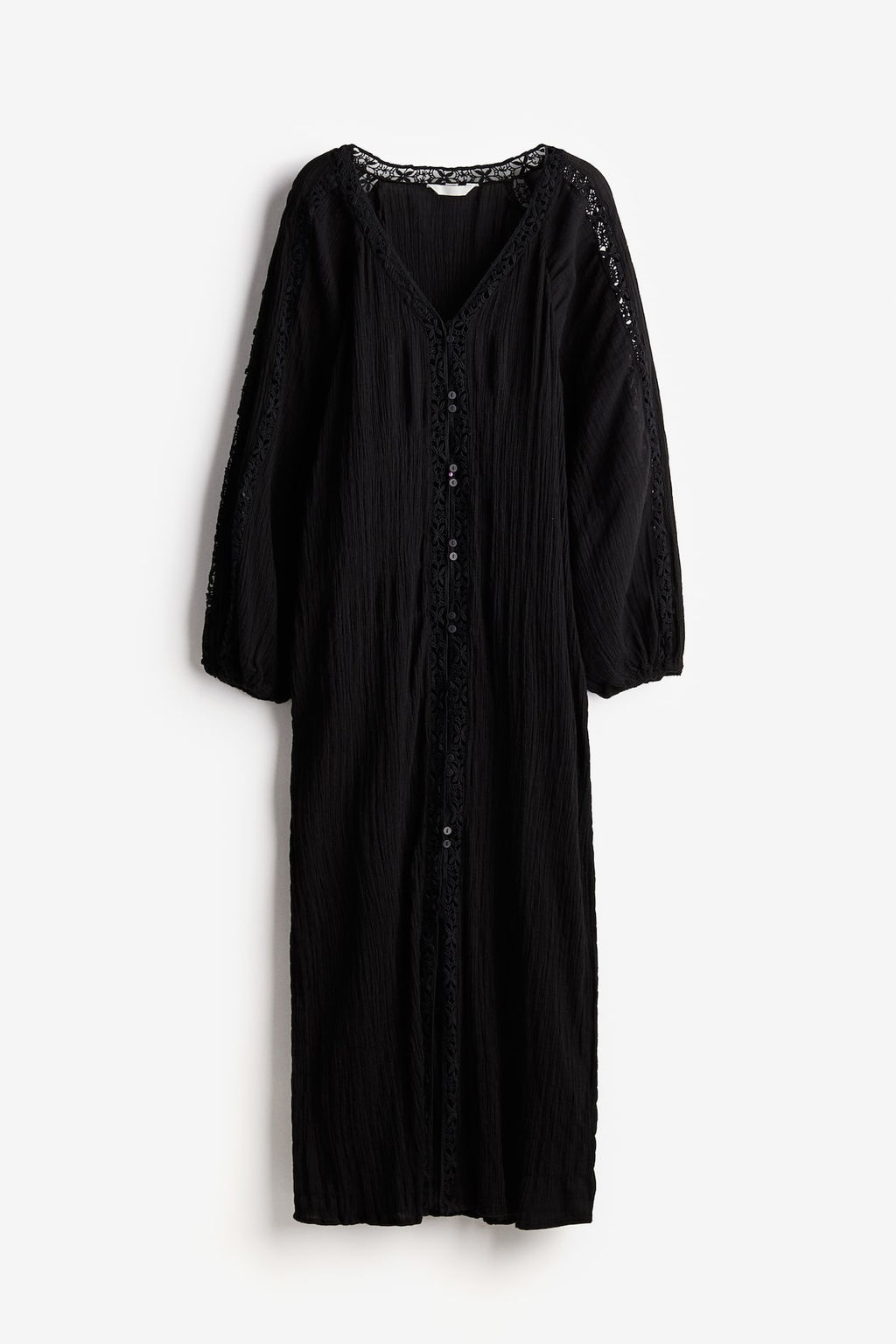 Vestido con inserciones de encaje - H&m фото 6