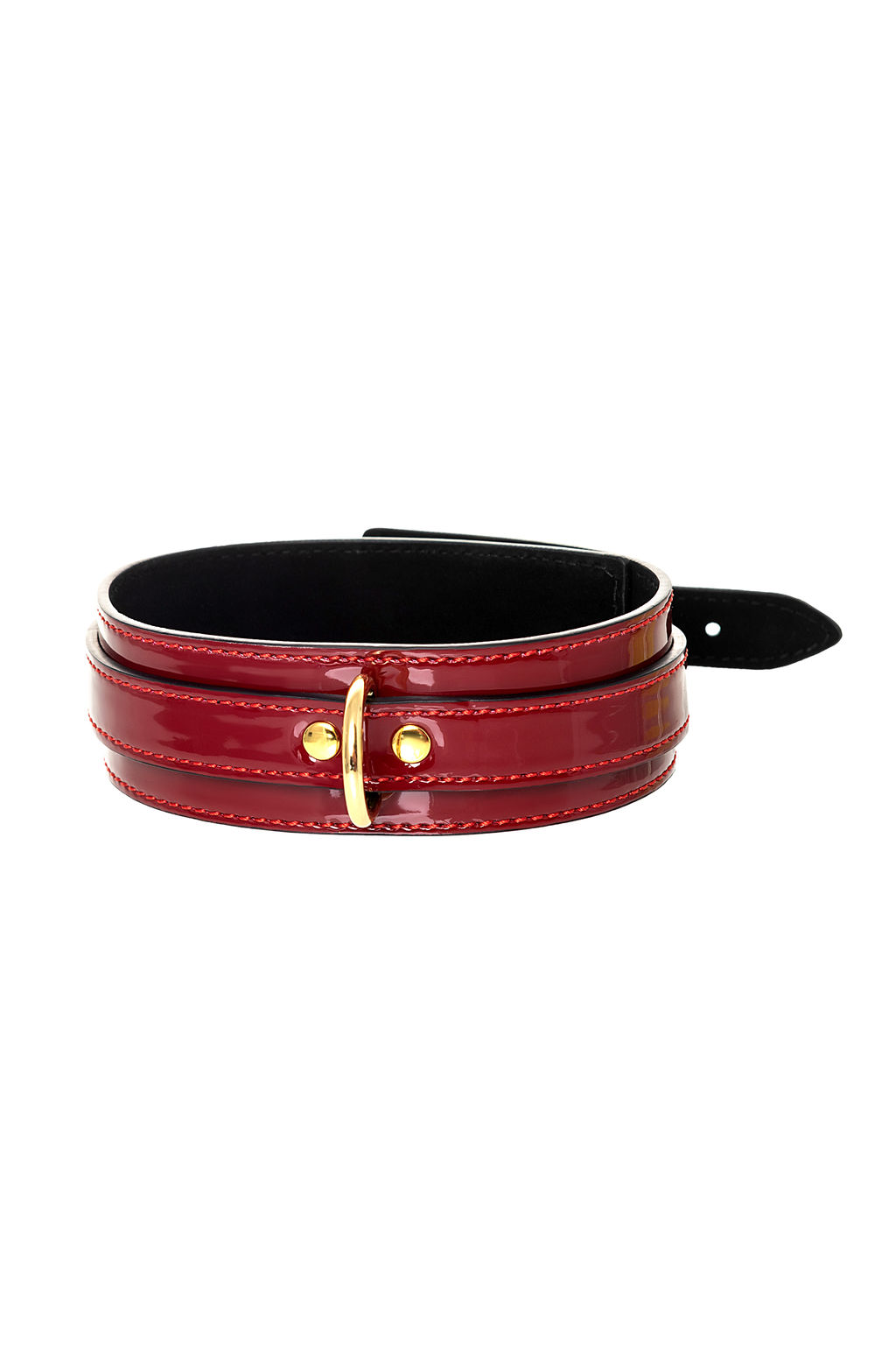 Ошейник TOYFA Theatre, PU кожа, красный, 41 см  фото 4