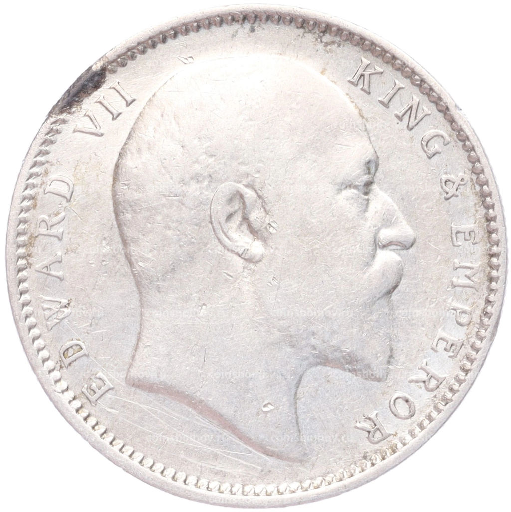 Монета 1 рупия 1906 года Британская Индия