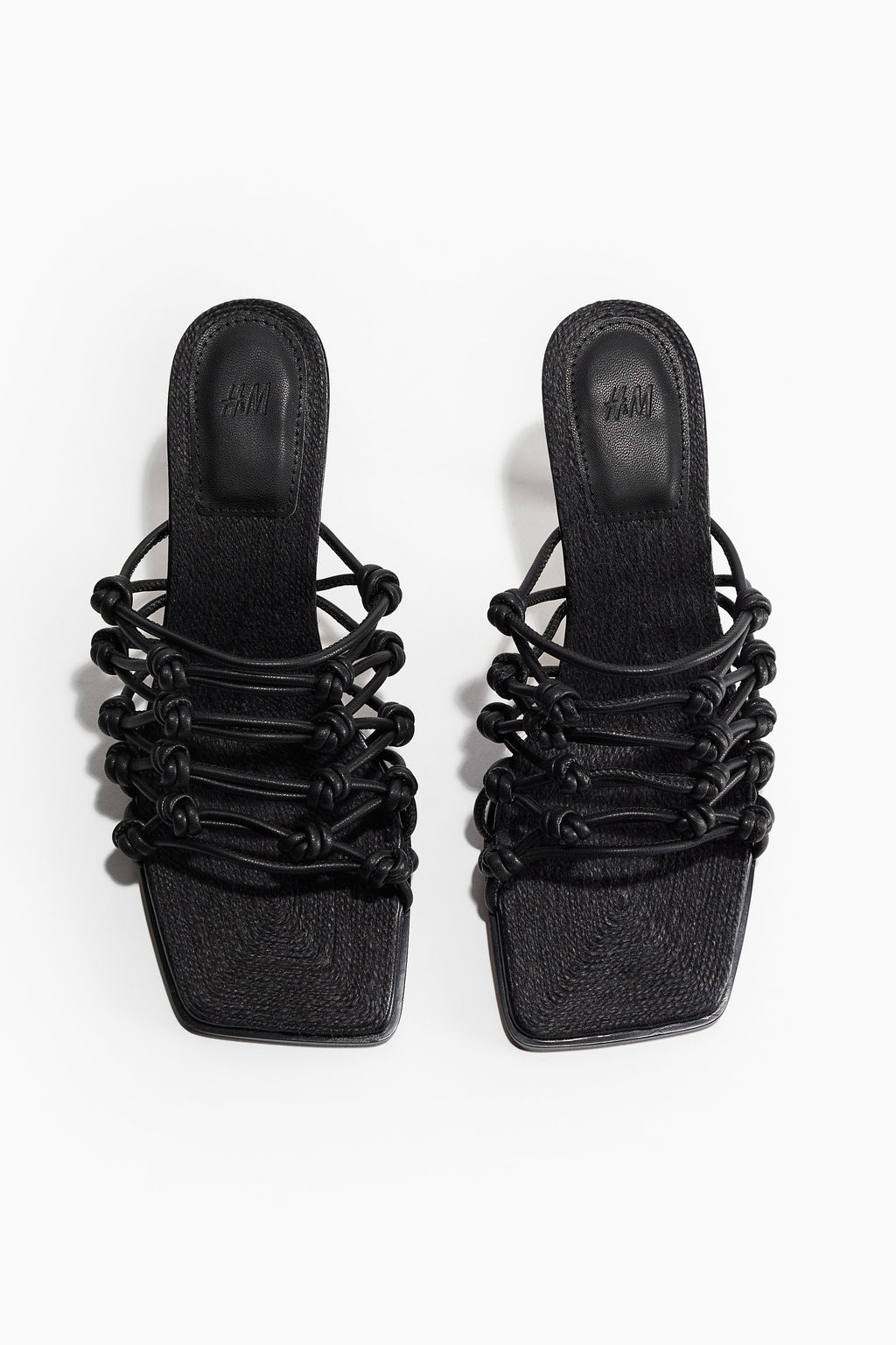 Sandalias de tacon con nudos decorativos - H&m фото 9