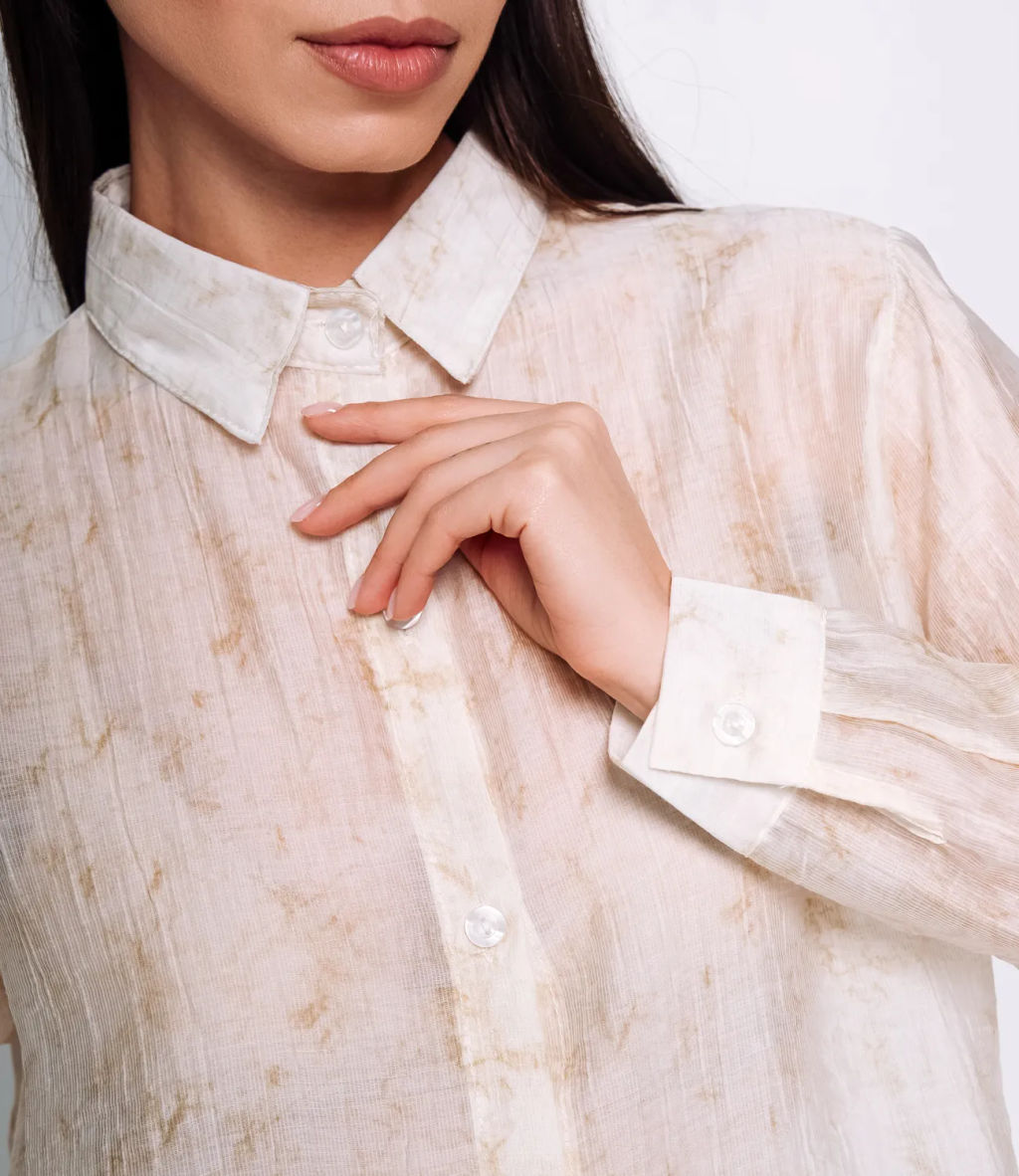 Рубашка #КТ026 (1), светло-бежевый