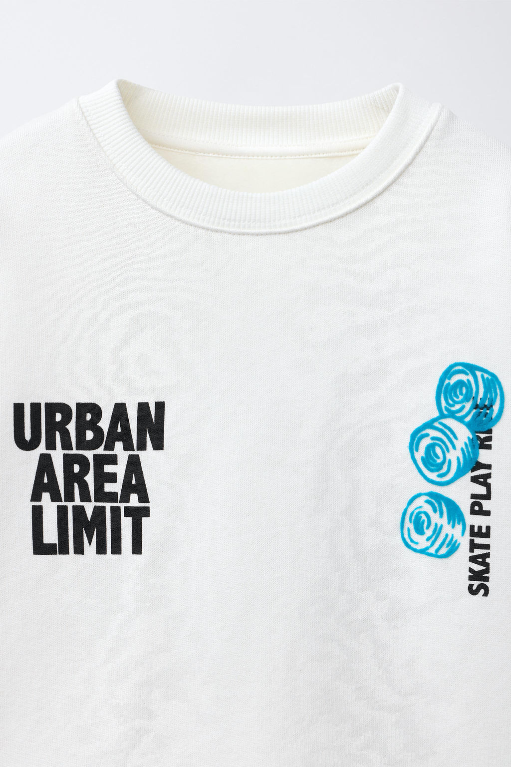 FLOCKED SLOGAN SWEATSHIRT - Zara фото 3