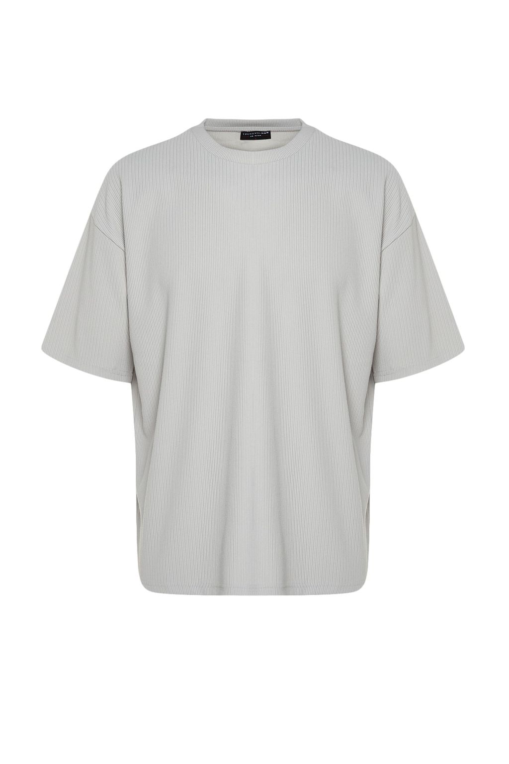 TRENDYOL MAN Kahverengi Premium Oversize Bisiklet Yaka K?sa Kol Dokulu K?r?smaz Ottoman T-Shirt TMNSS23TS00081 - Trendyolmilla фото 10