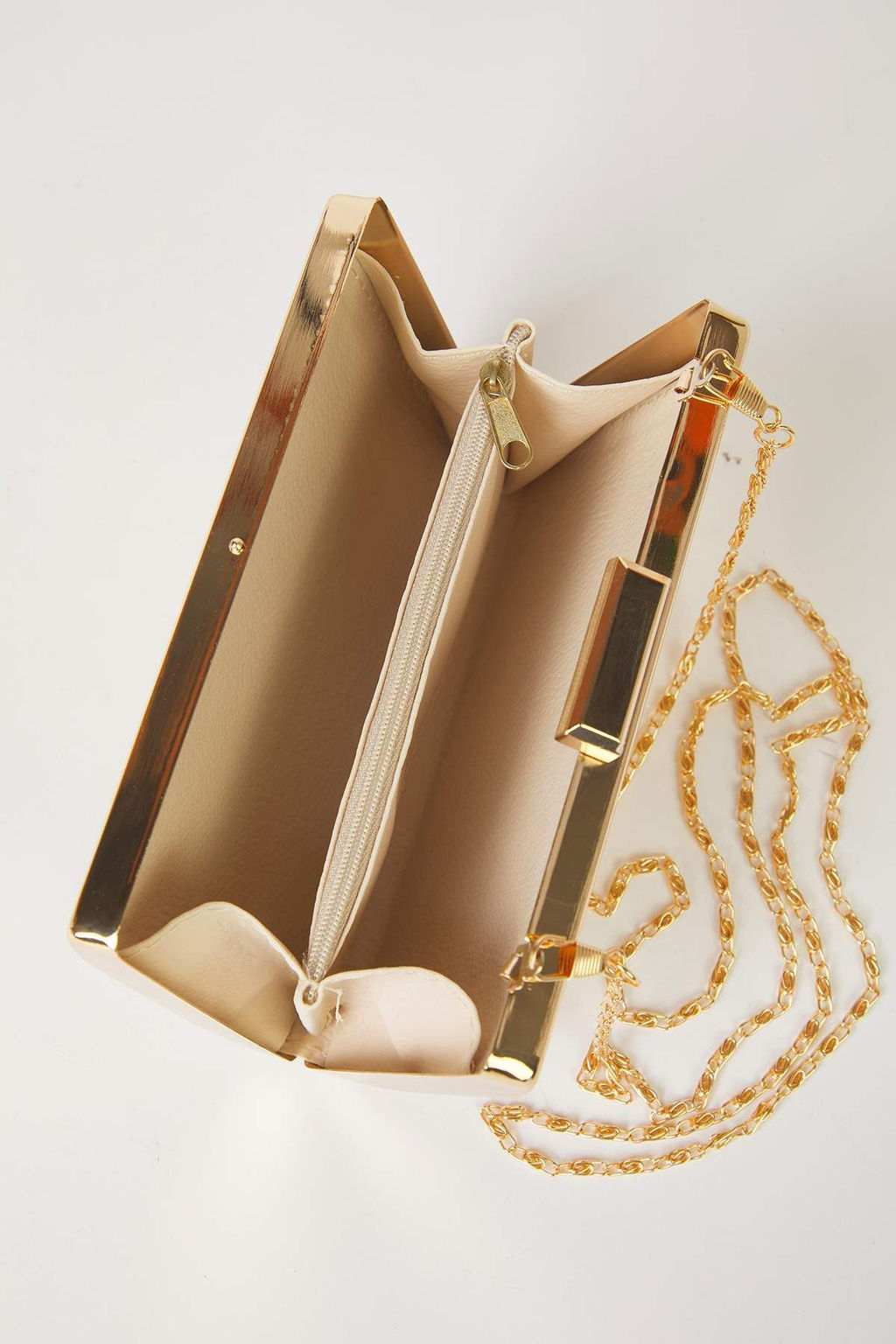 Metalik Alt?n Uc Boyutlu Abiye Kad?n S?k Mini Clutch El Cantas? TAKSS25PY00004