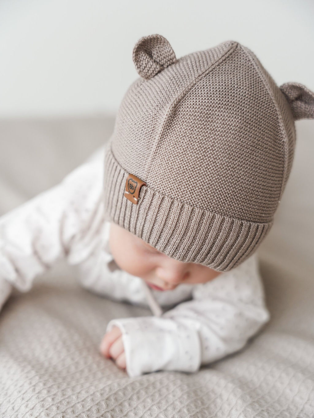 Шапка хлопковая на подкладе Кокос 0+ - Bungly фото 2