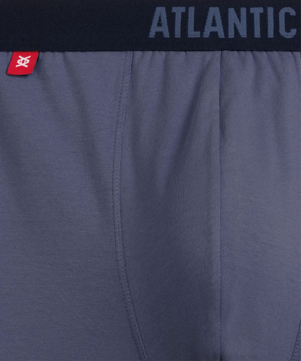 ATLANTIC 3MH-011 Трусы шорты Solid - набор 3 шт. темно-голубой + светло-голубой + индиго  фото 5