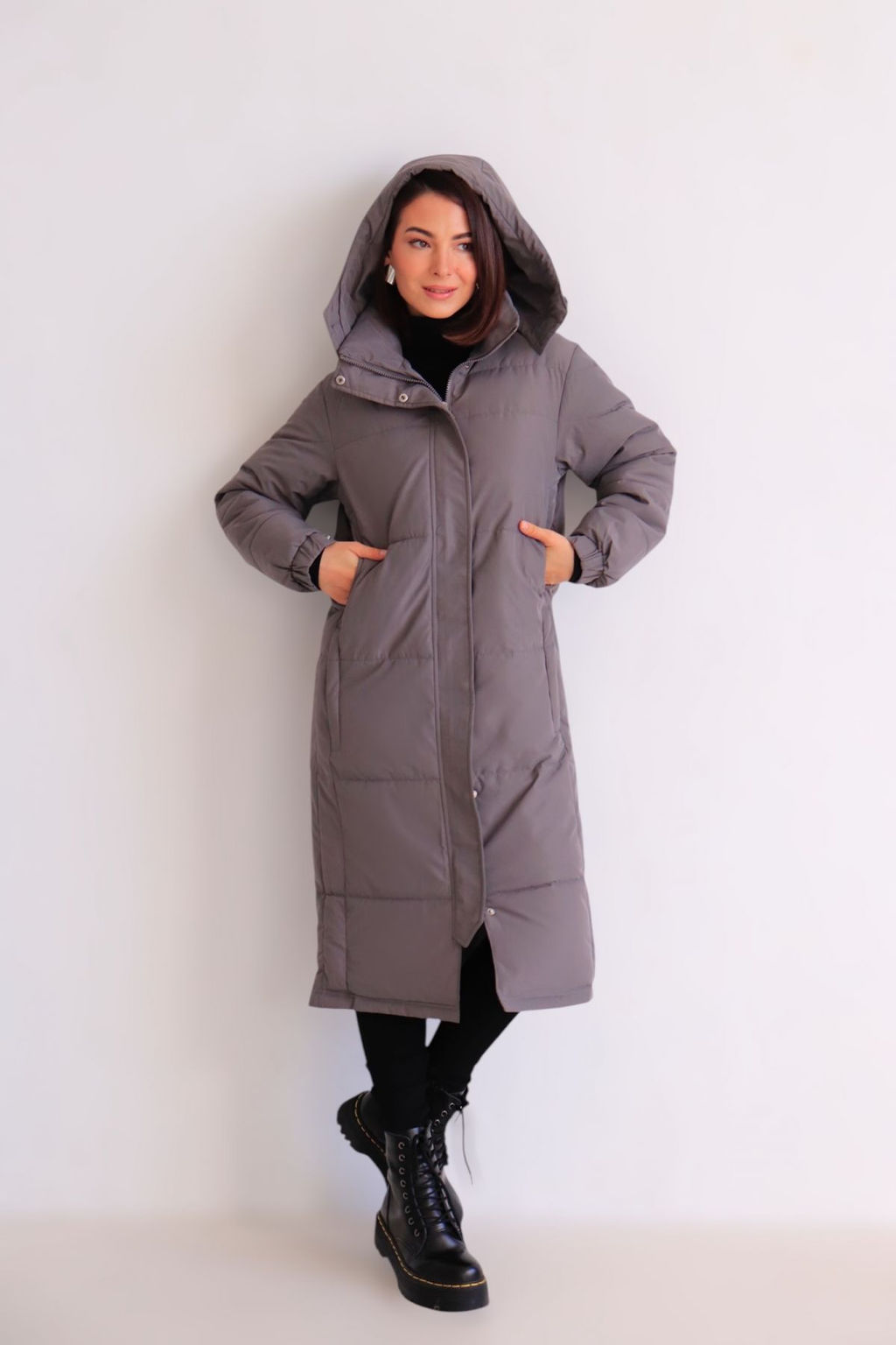 Martichelli Пуховик серый  фото 2