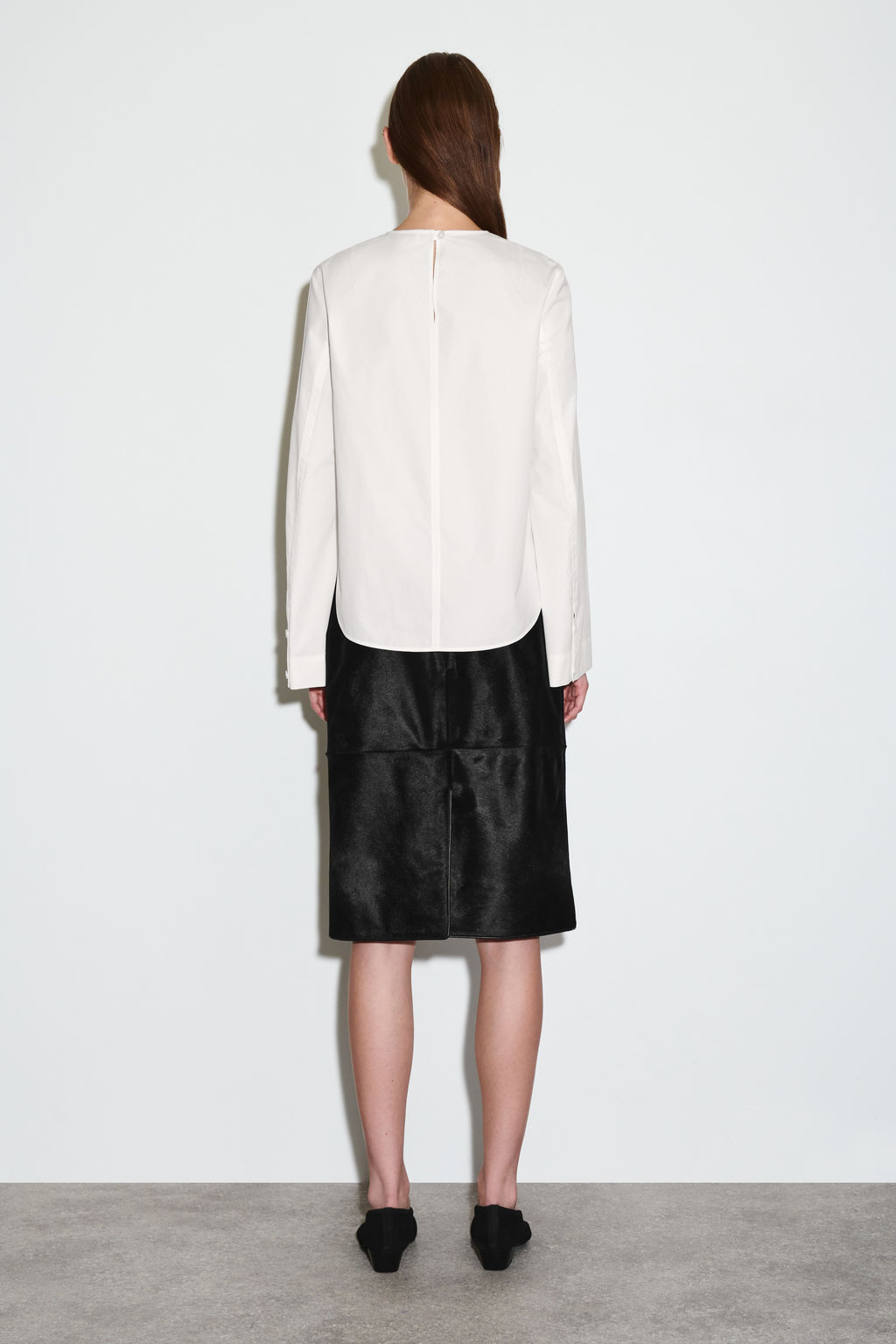 CURVED-HEM COTTON BLOUSE - H&m фото 4