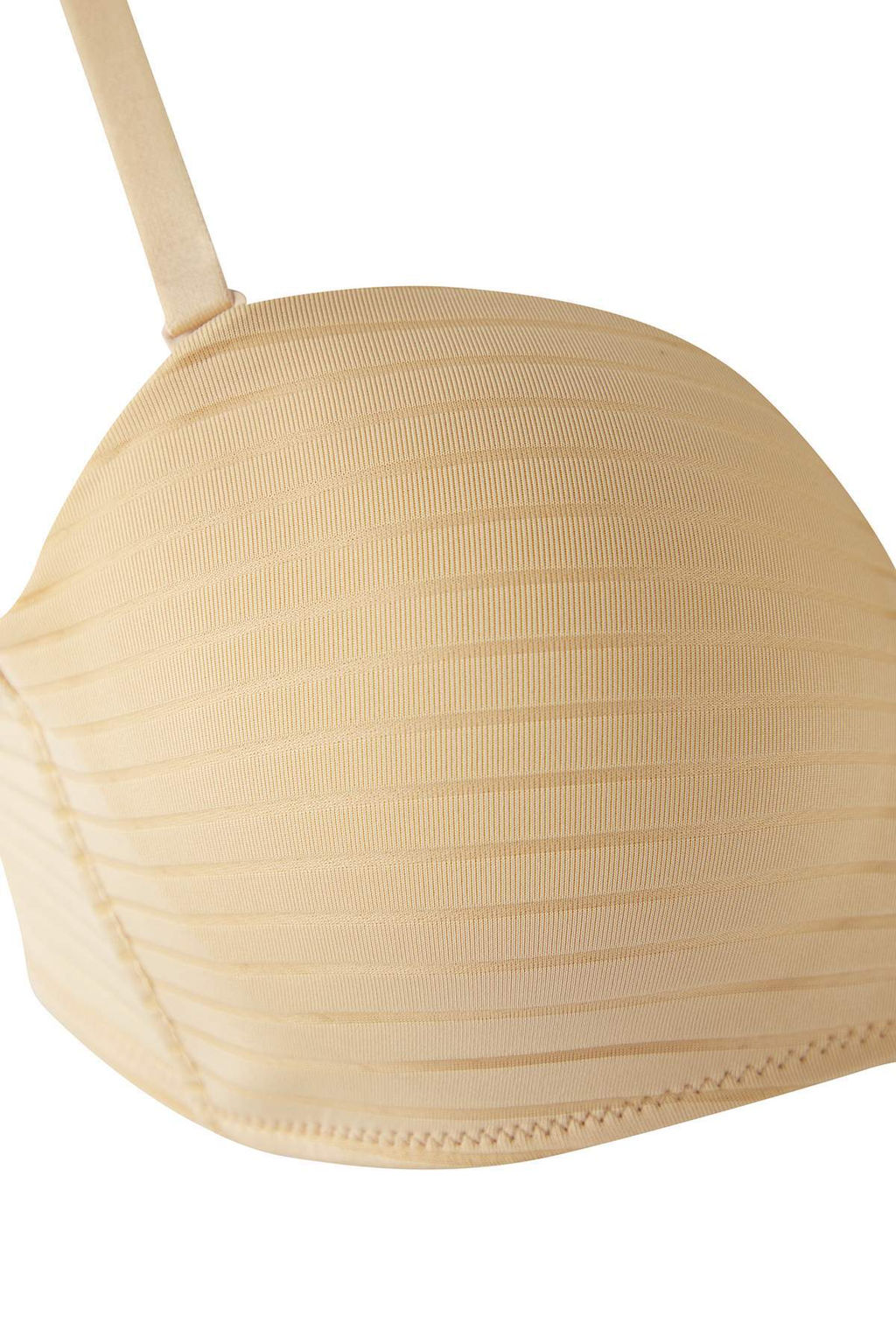 TRENDYOLMILLA Beyaz Micro Cizgili Butun Kap Straplez Orme Sutyen THMSS25SU00037  фото 14