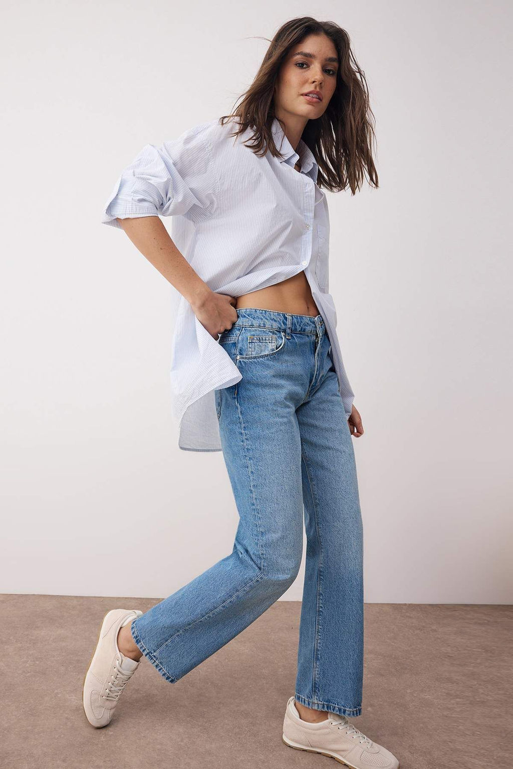 Mavi Normal Bel Duz Paca Straight Jeans TWOAW26JE00061