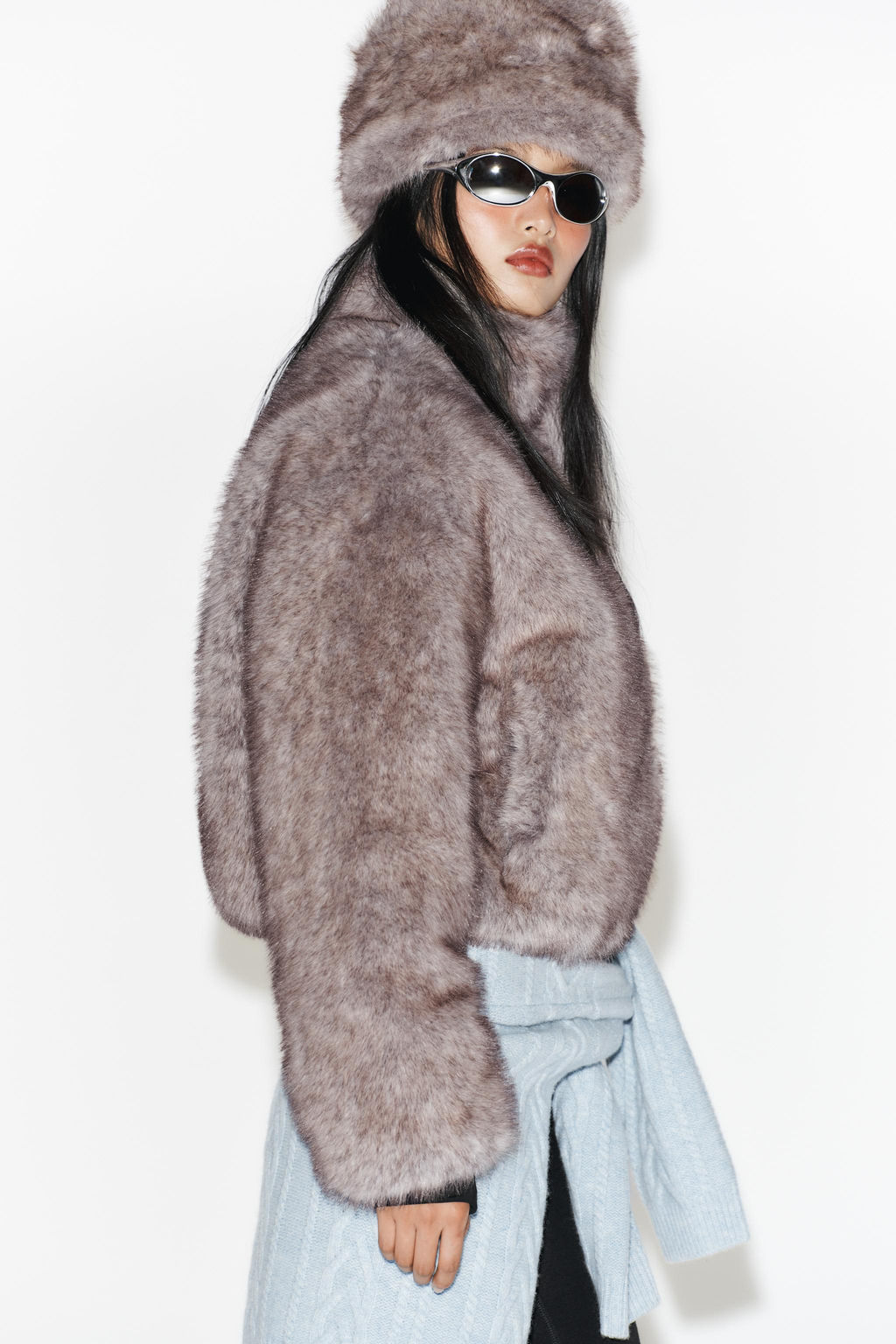 SHORT COAT WITH FAUX FUR HOOD HEIQ XREFLEX TECHNOLOGY SKI COLLECTION - Zara фото 6