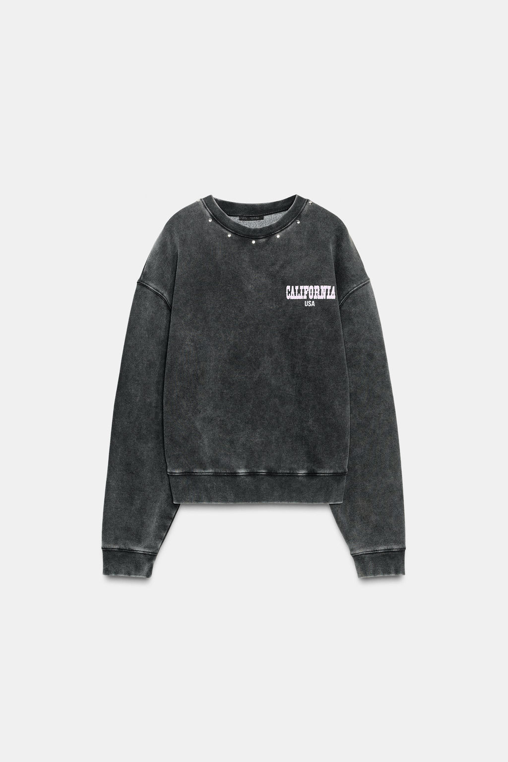 WASHED SLOGAN SWEATSHIRT - Zara фото 6