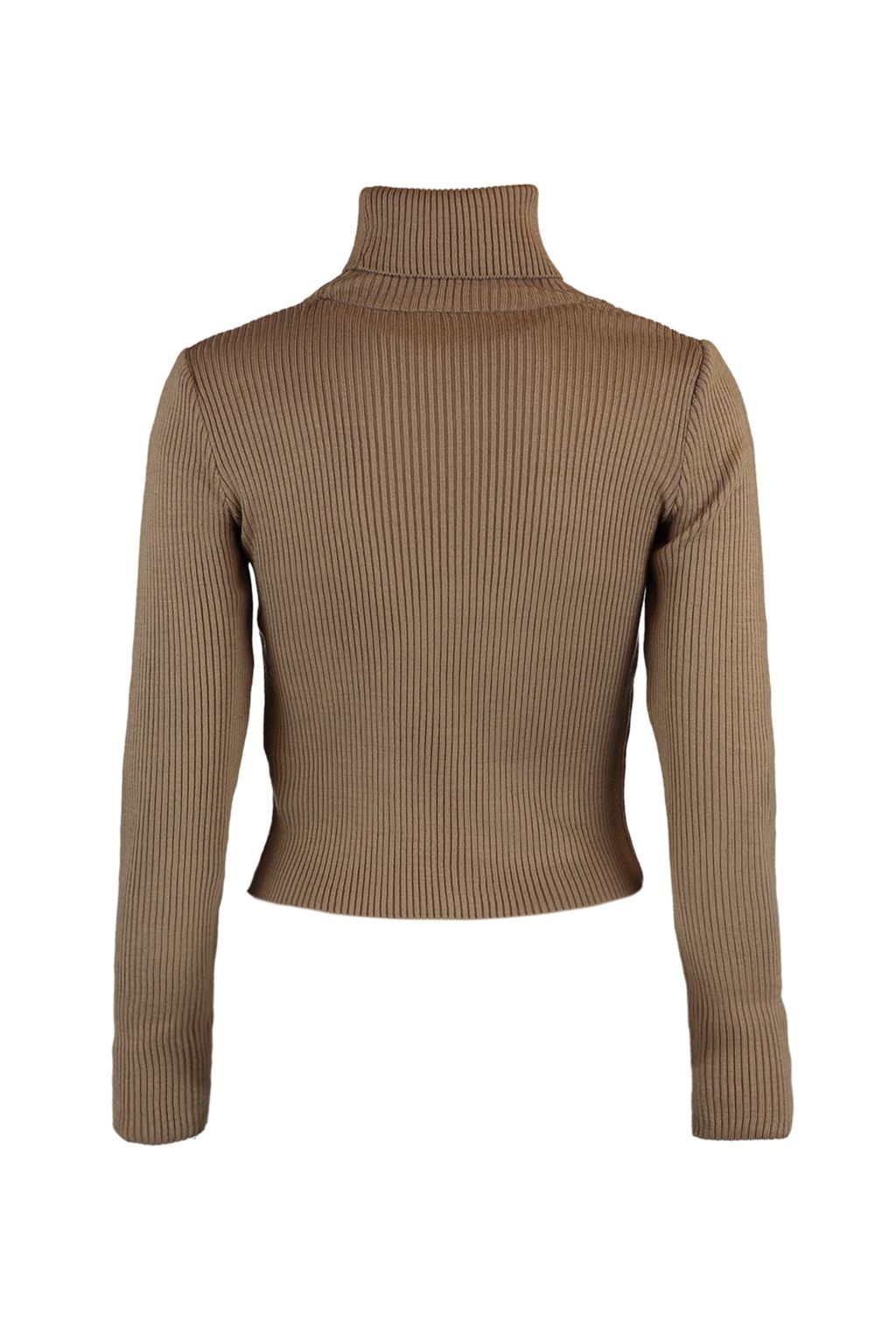 Kahverengi Basic Bal?kc? Yaka Triko Kazak TWOAW21KZ1279 - Trendyolmilla фото 8