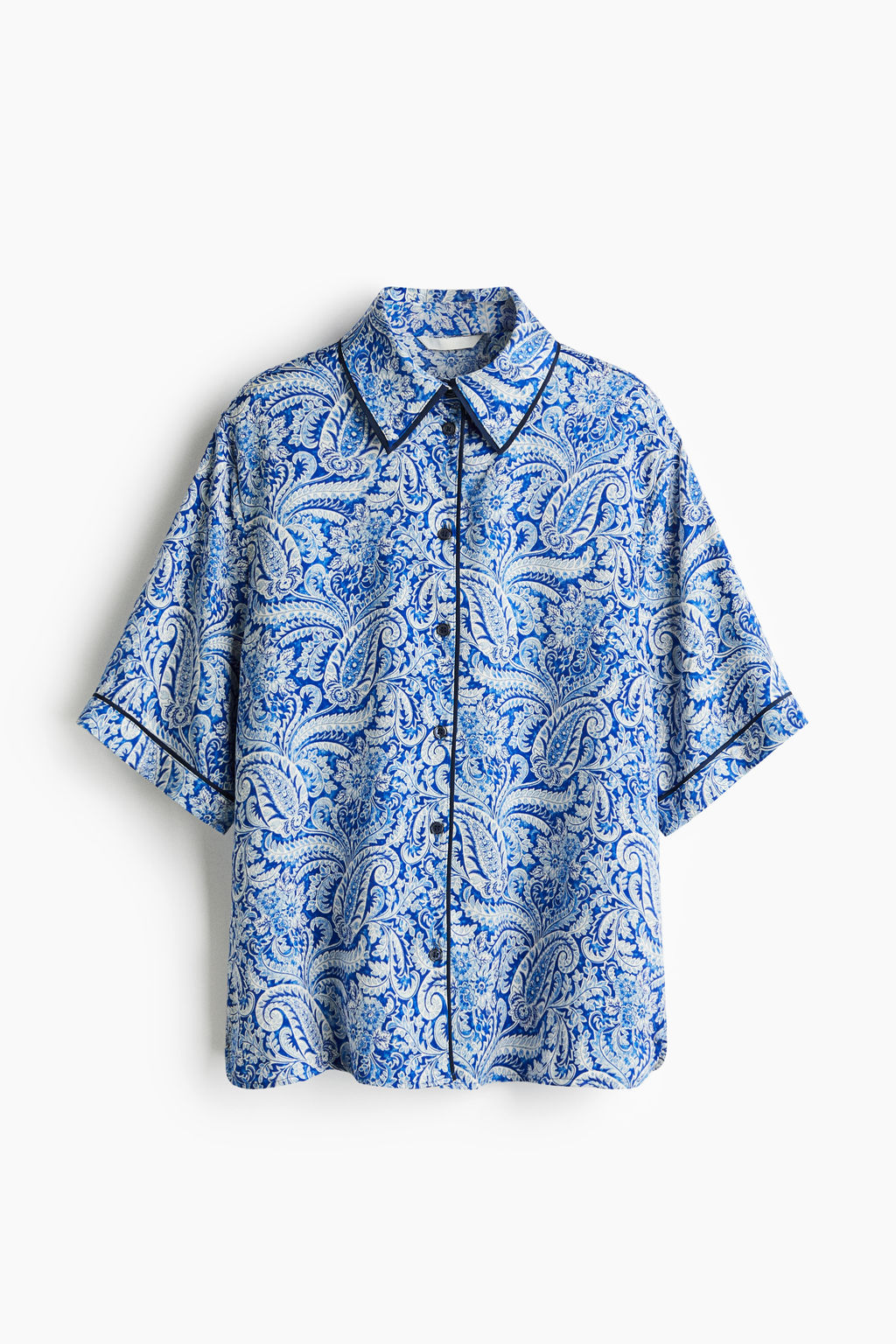Camisa estampada de sat?n