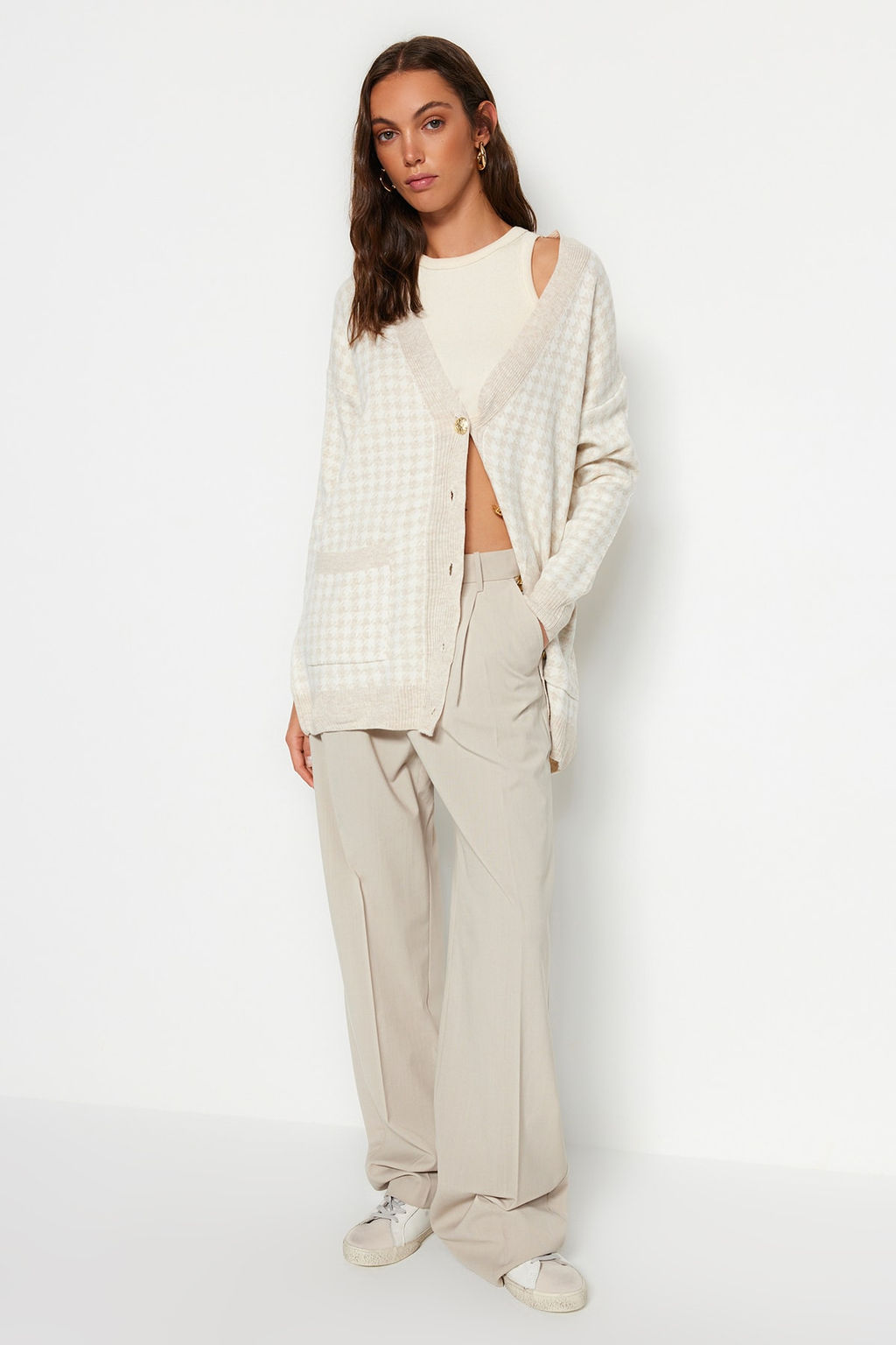 Tas Genis Kal?p Kazayag? Triko H?rka TWOAW22HI0179