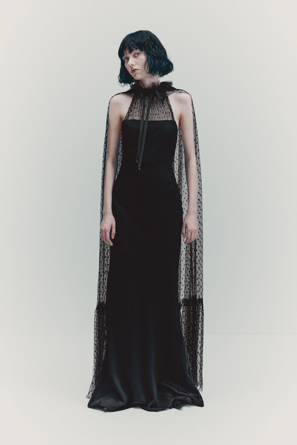 Vestido con capa de malla - H&m фото 2