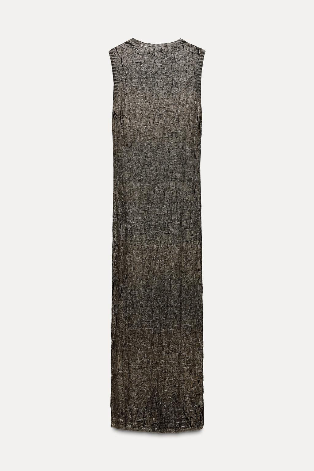 FOIL KNIT DRESS - Zara фото 4