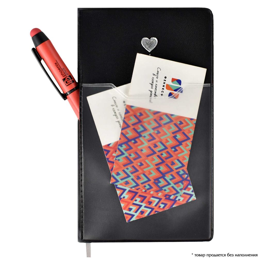 Записная книжка, А6, арт. 57595/ 20 ПВХ ЧЁРНЫЙ - Escalada фото 4