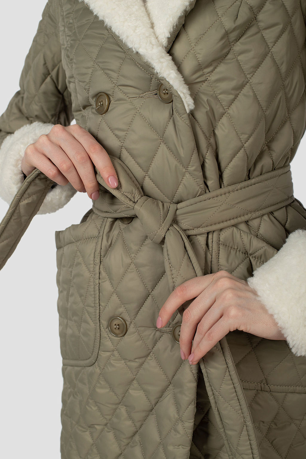 Пальто плащевка+ Утеплитель: Синтепон 150 г/м демисезонное - El podio фото 10