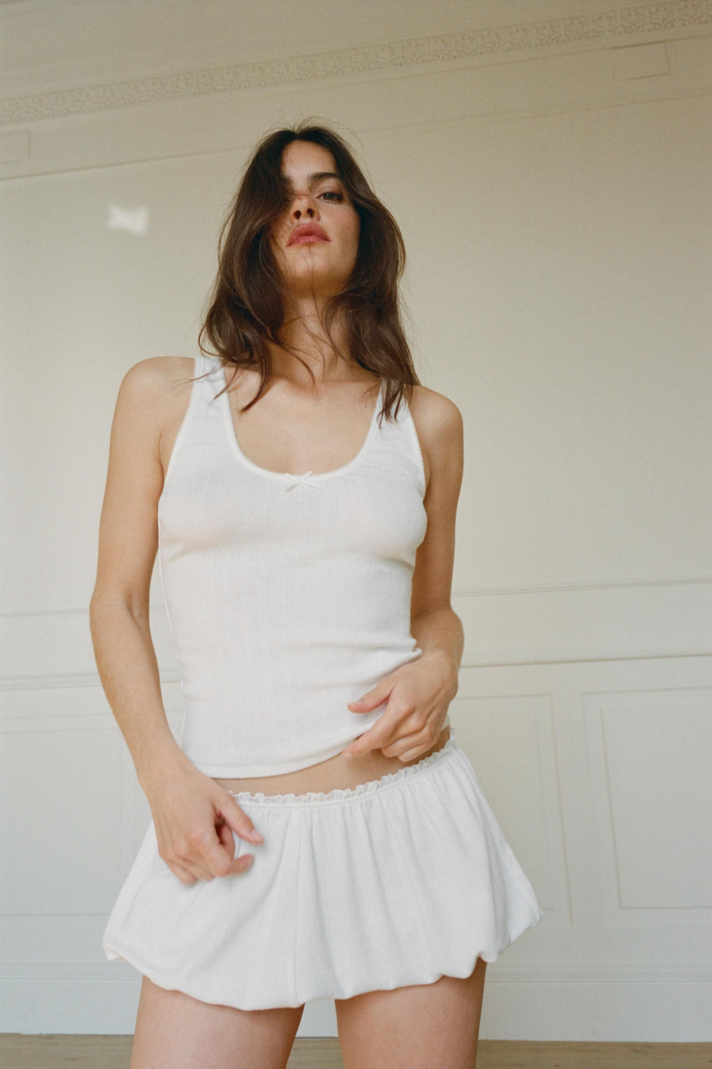 SHORTS GLOBO POINTELLE / Blanco - Zara фото 2