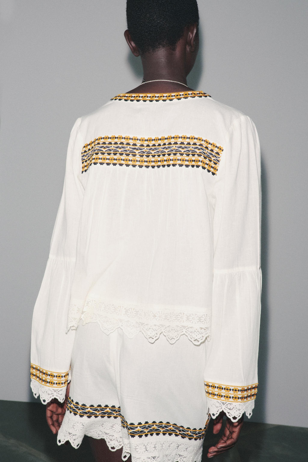 ZW COLLECTION EMBROIDERED SHIRT - Zara фото 15