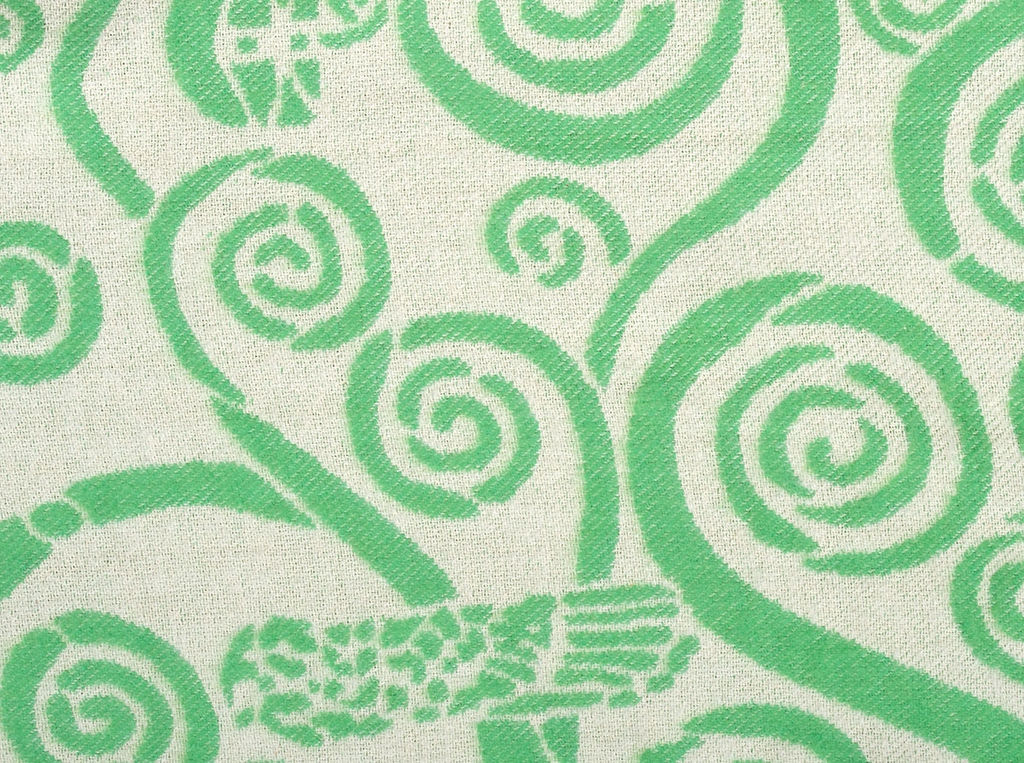 Плед хлопковый 170*200 жаккард Дерево цв 8 салат