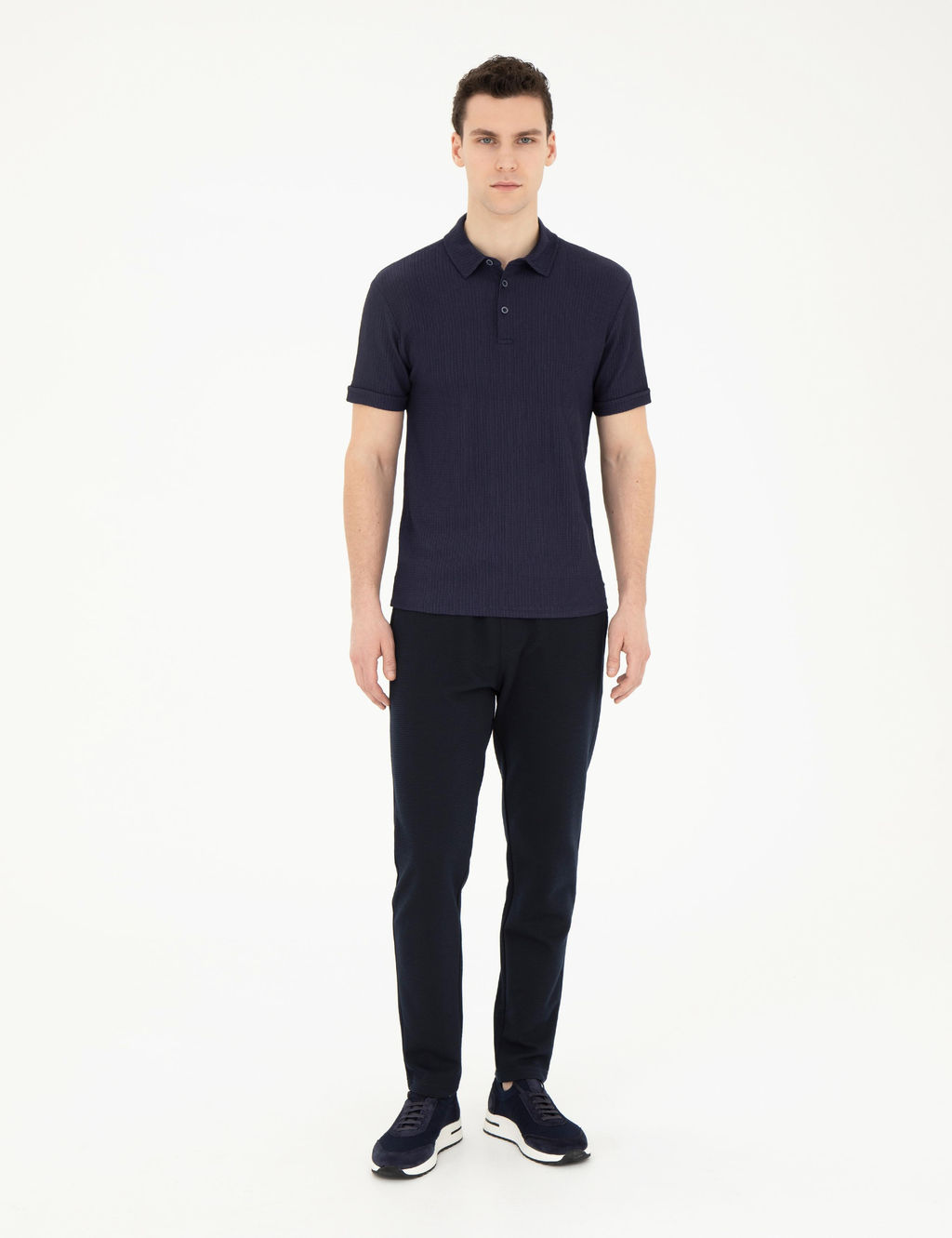 Lacivert Slim Fit Ti__rt