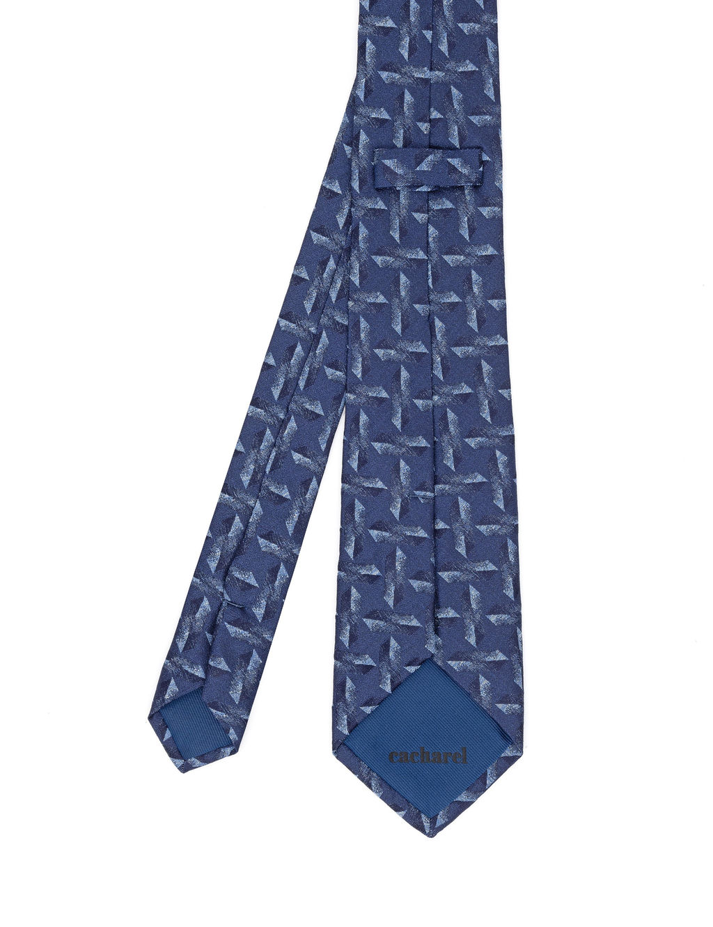 Темно-синий шелковый галстук - Cacharel фото 5