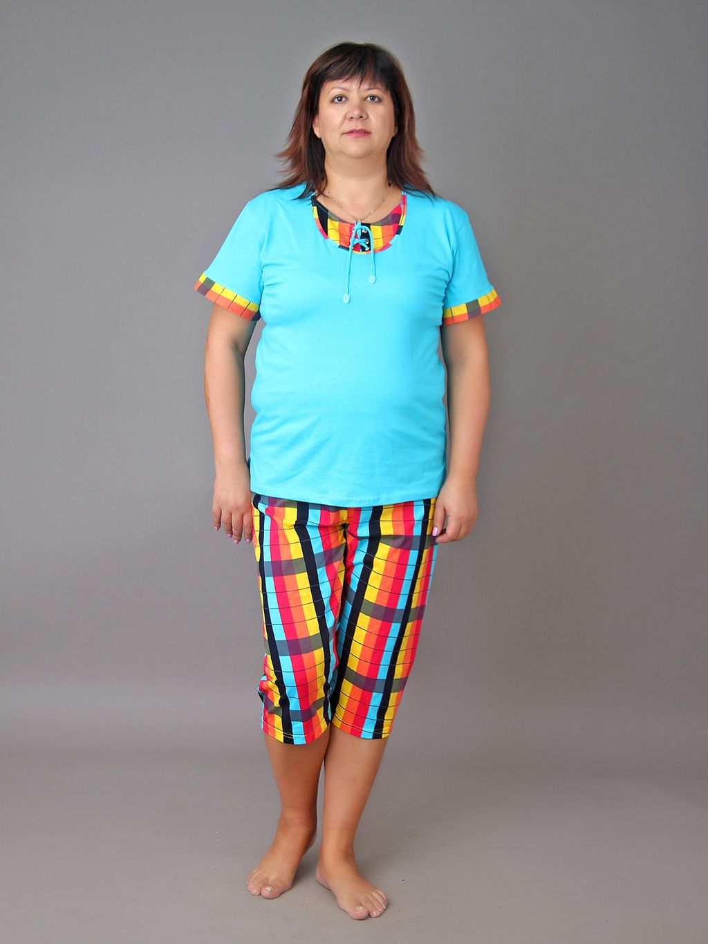 Пижама Клетка - Марлен фото 2