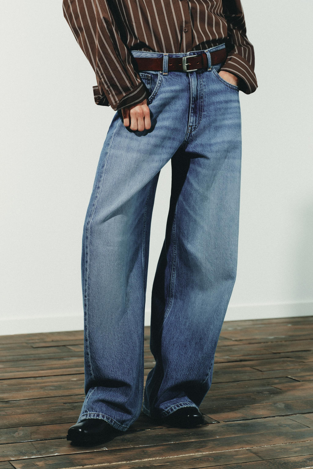 TRF OVERSIZED BALLOON HIGH-WAIST JEANS