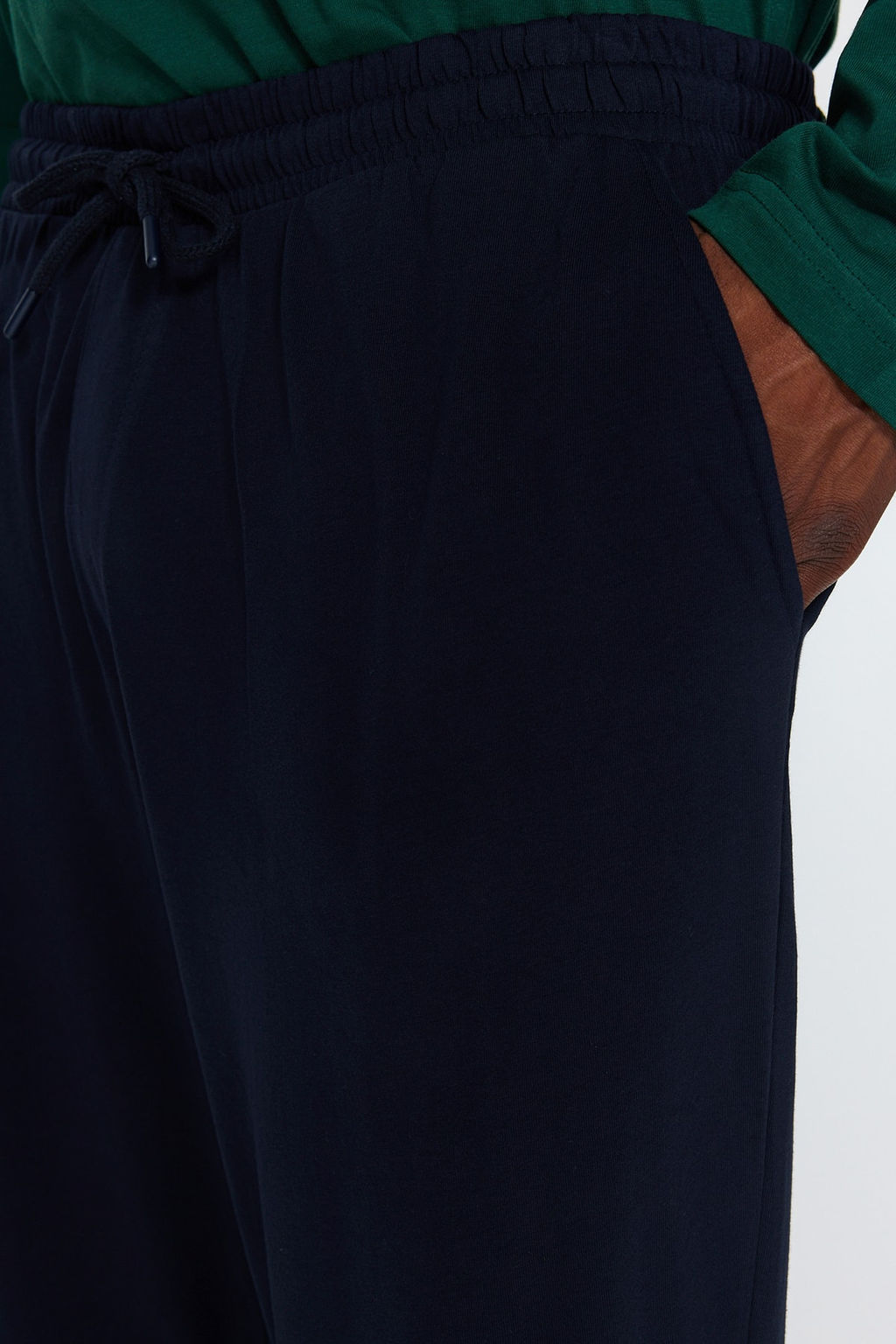 TRENDYOL MAN Yesil %100 Pamuk Regular Fit Nak?sl? Orme Buyuk Beden Pijama Tak?m? TMNAW24AI00004 - Trendyolmilla фото 7