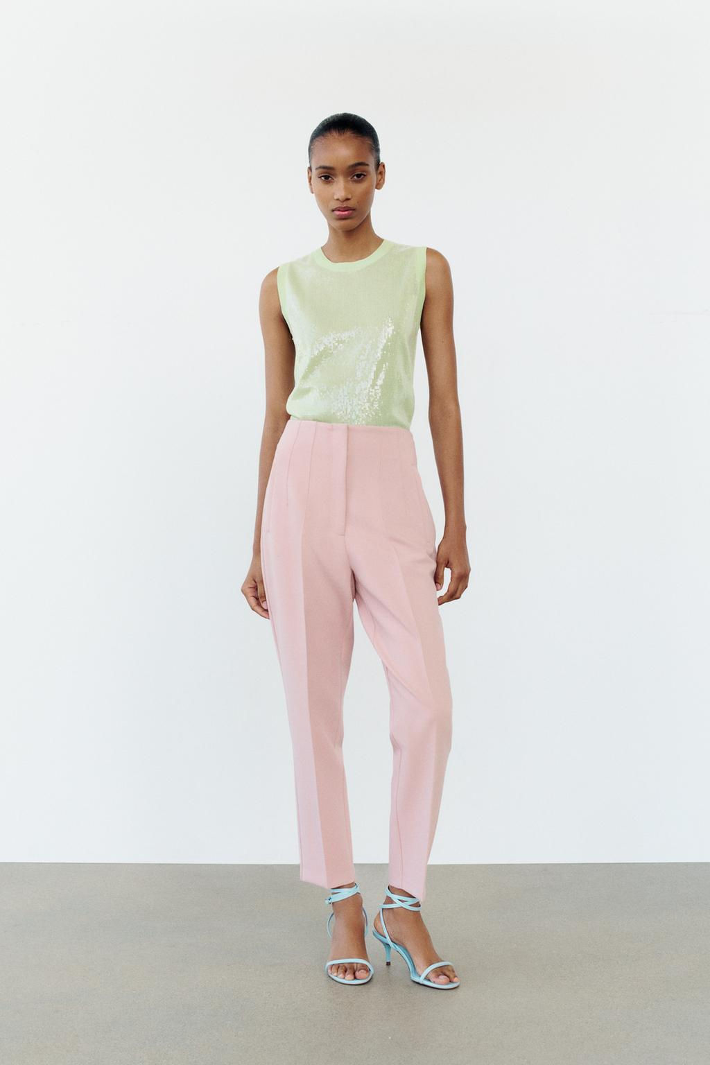 SLEEVELESS SEQUINNED KNIT TOP - Zara фото 2