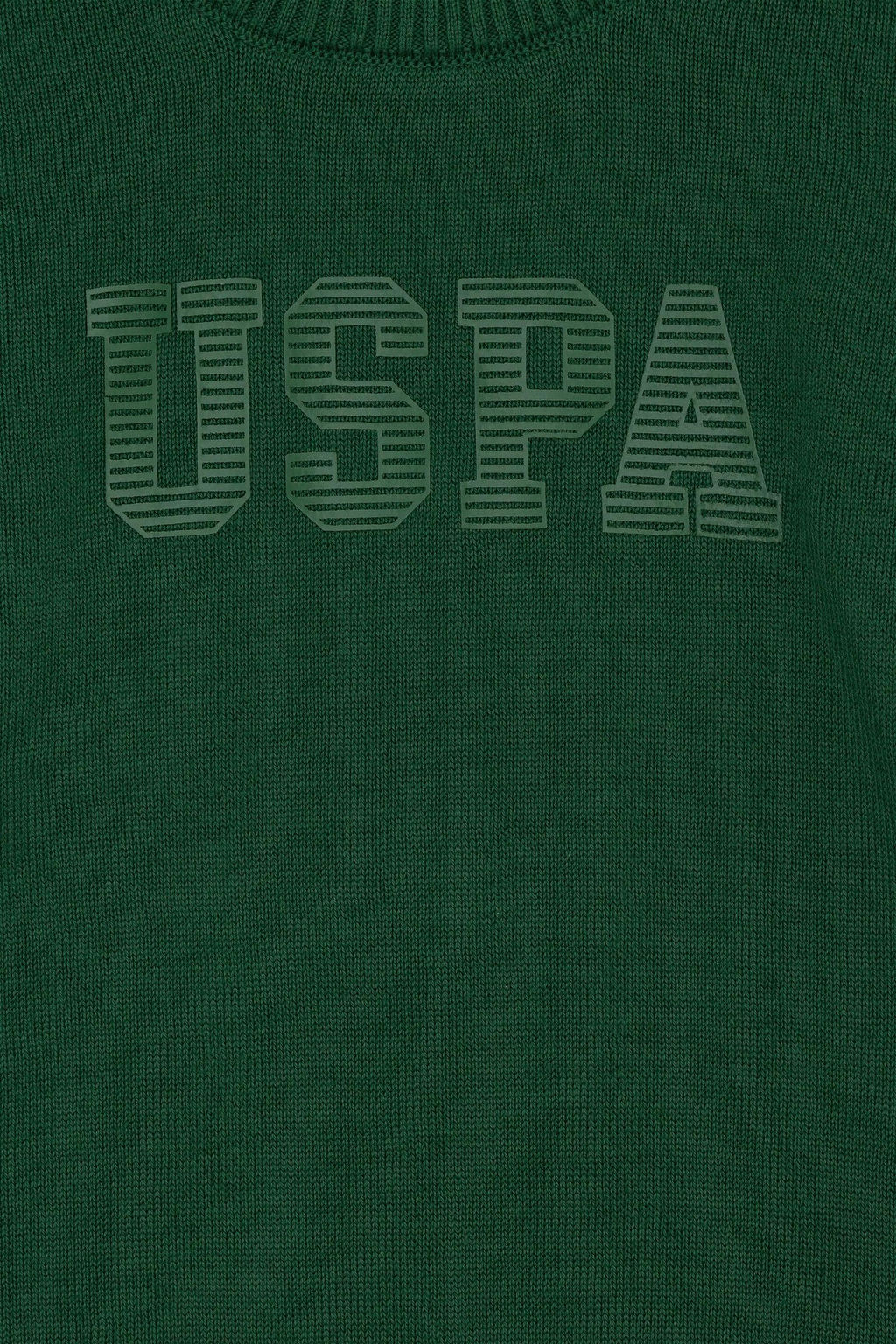 U. S. Polo Assn Зеленый трикотажный свитер с круглым вырезом для мальчика - U.s. polo assn фото 6