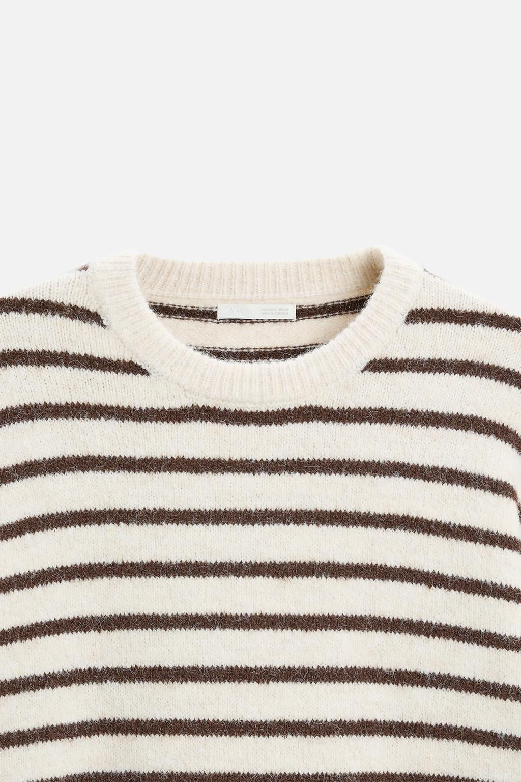 TEXTURED STRIPE SWEATER - Zara фото 8