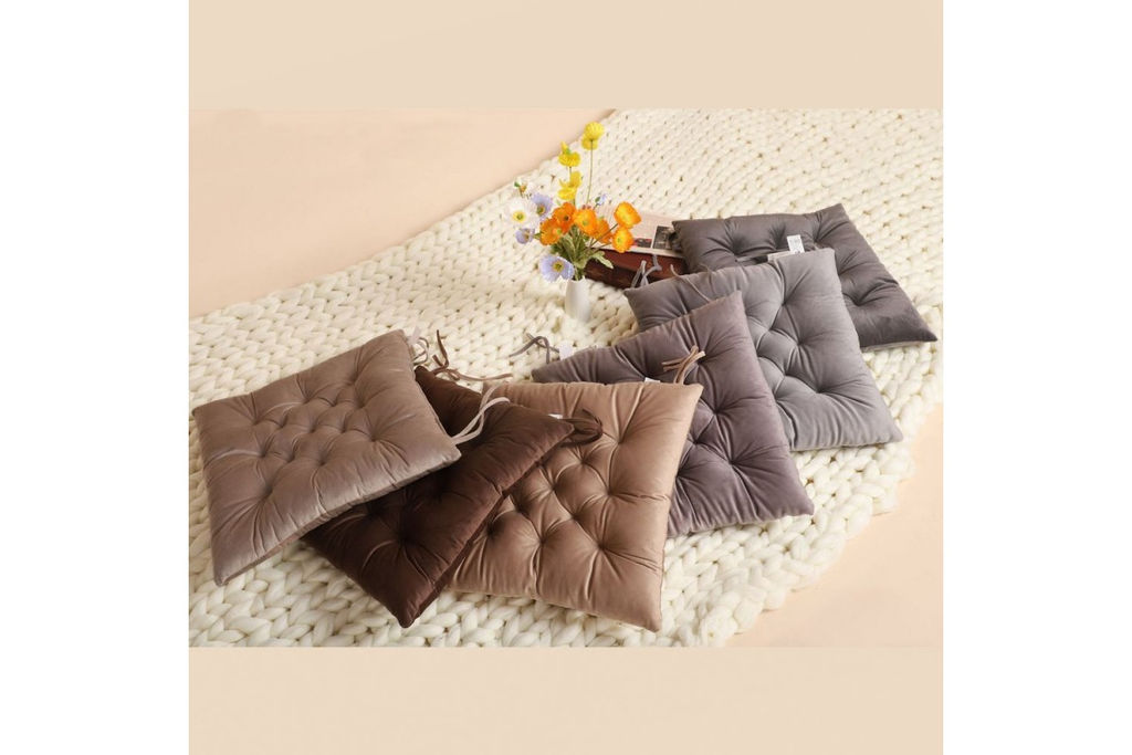 Табуретница велюровая Тональная 1672401 в ассортименте