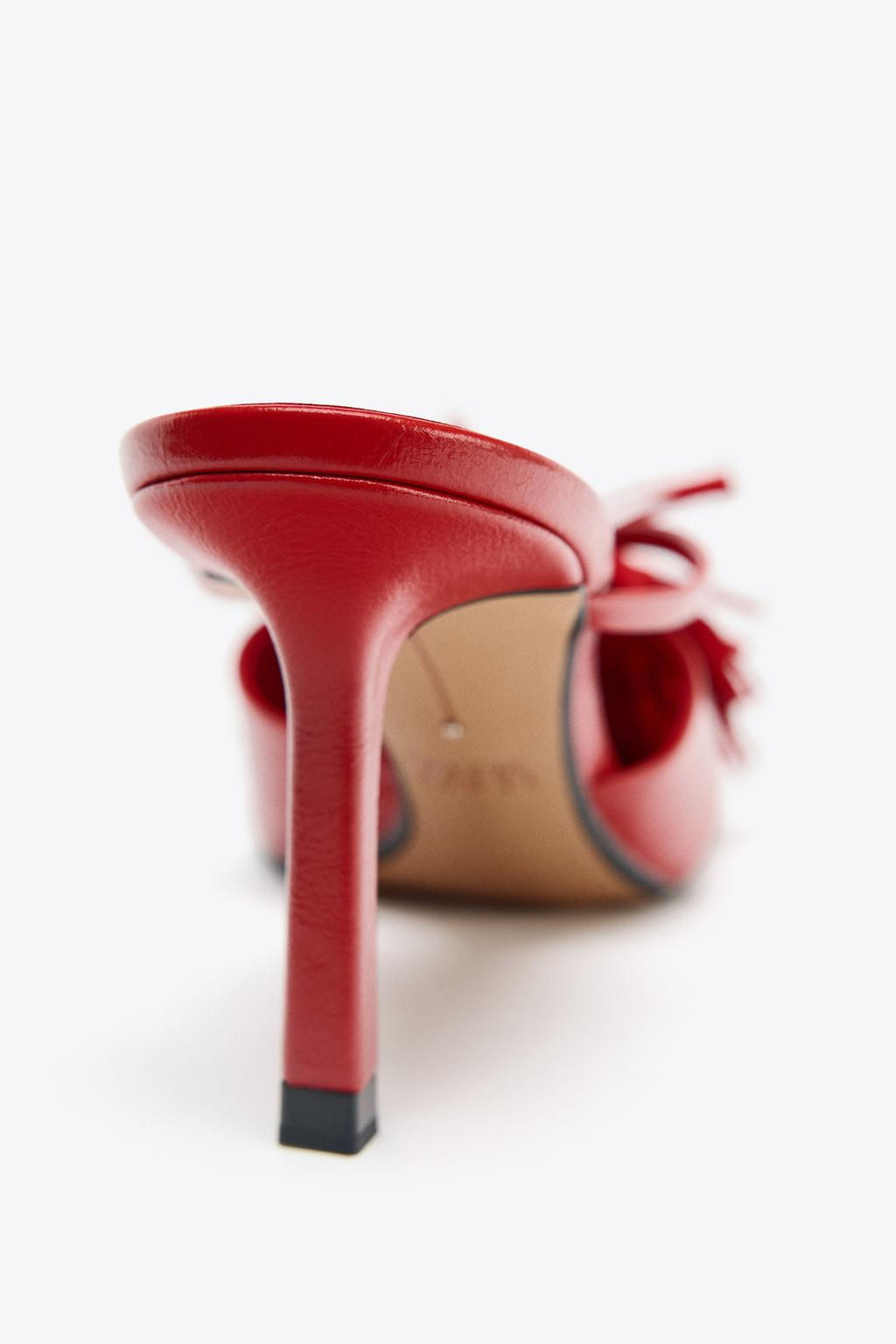 FRINGED HIGH-HEEL SANDALS - Zara фото 10