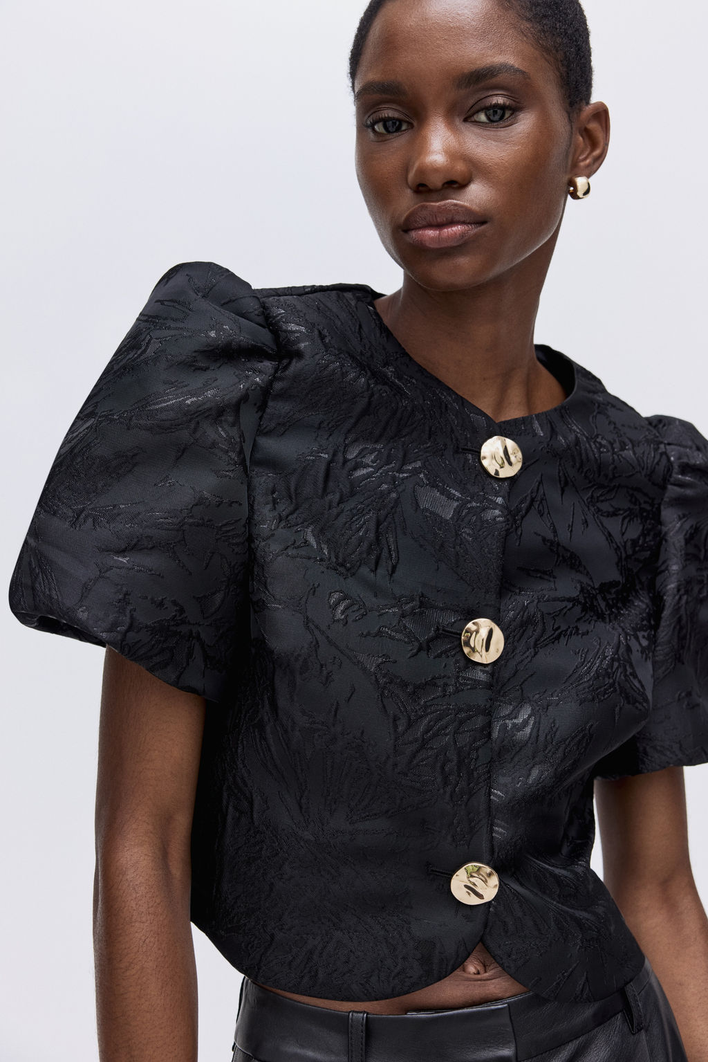 Blusa con manga puffy - H&m фото 3