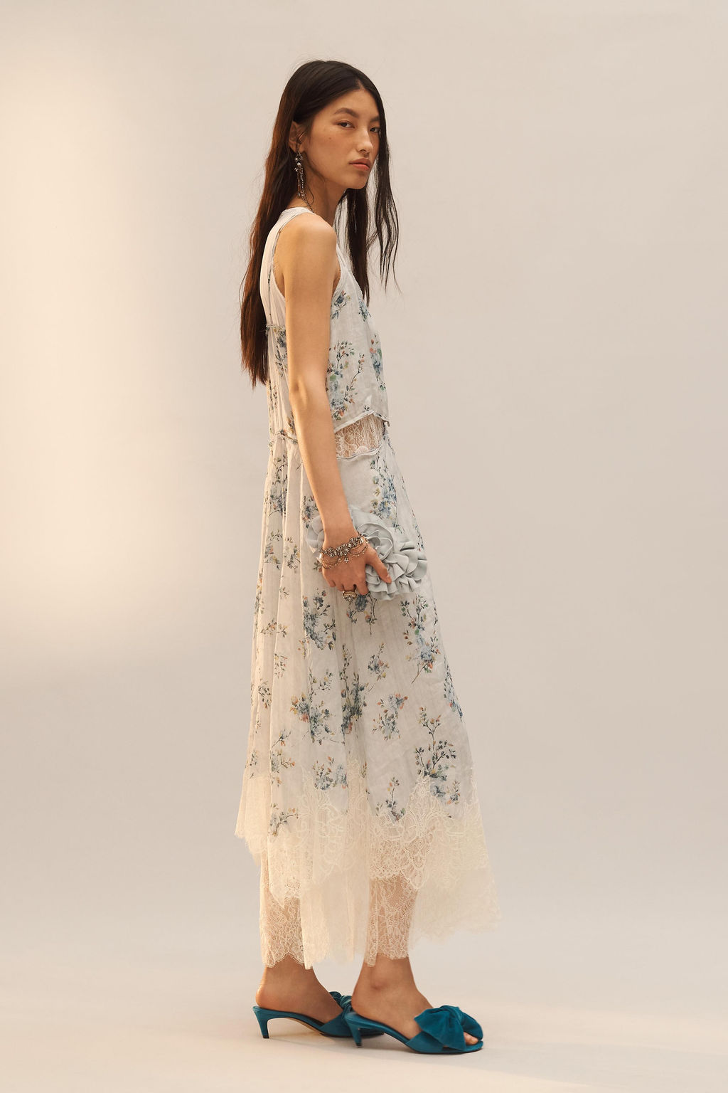 SANDALIA TAC?N MAXI LAZO LIMITED EDITION / Azul - Zara фото 2