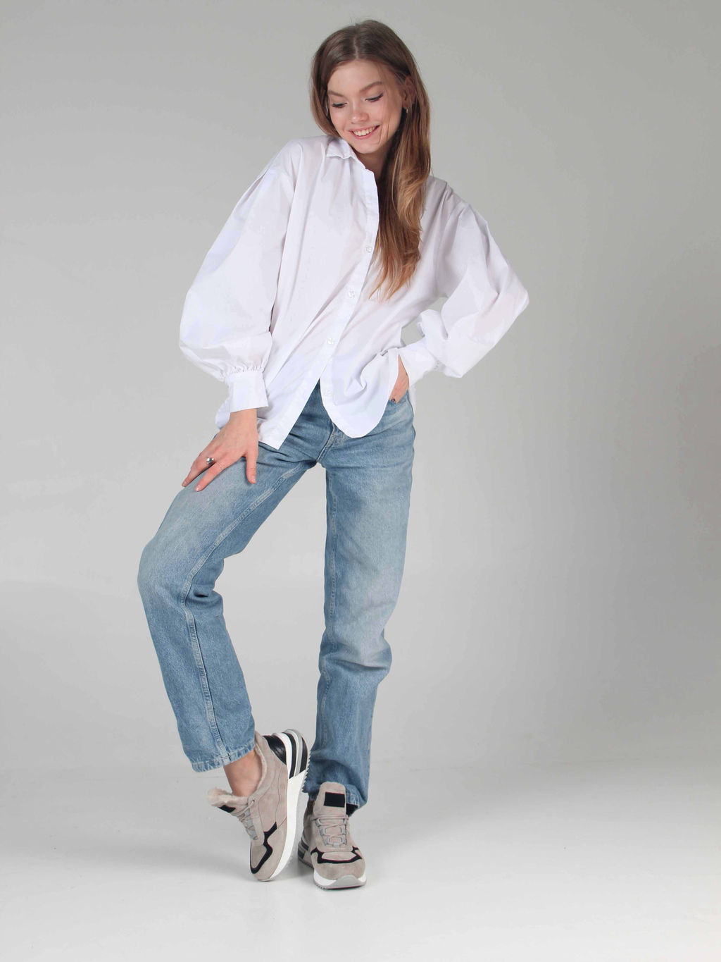 Кроссовки 150.maskgr. каменный замша/Мех