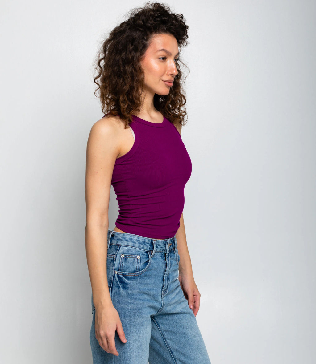 Майка #ОКТ1648, фиолетовый - Dommod фото 2