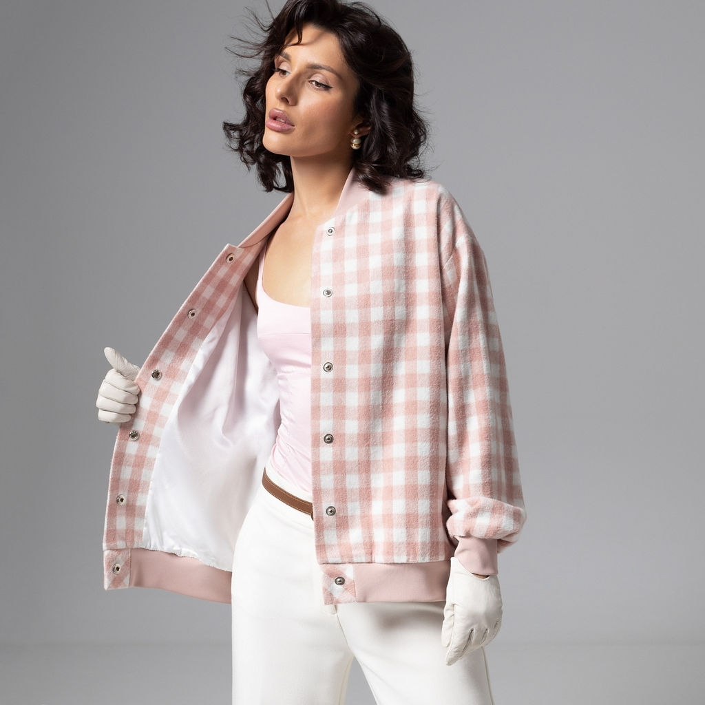 Бомбер на подкладе, Движение вперед (розовый) - Charutti фото 4