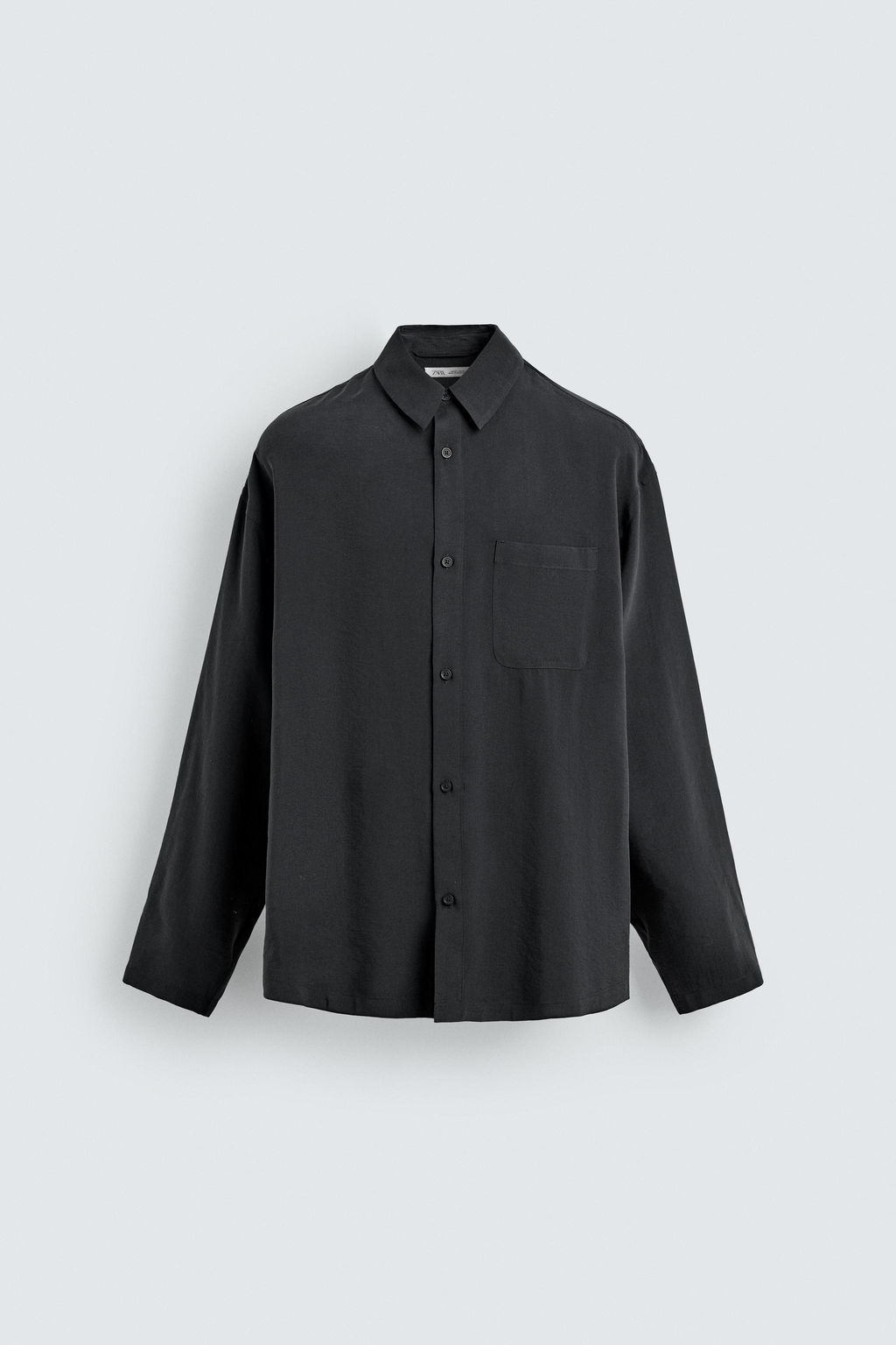 Рубашка CAMISA FLUIDA SOFT черная