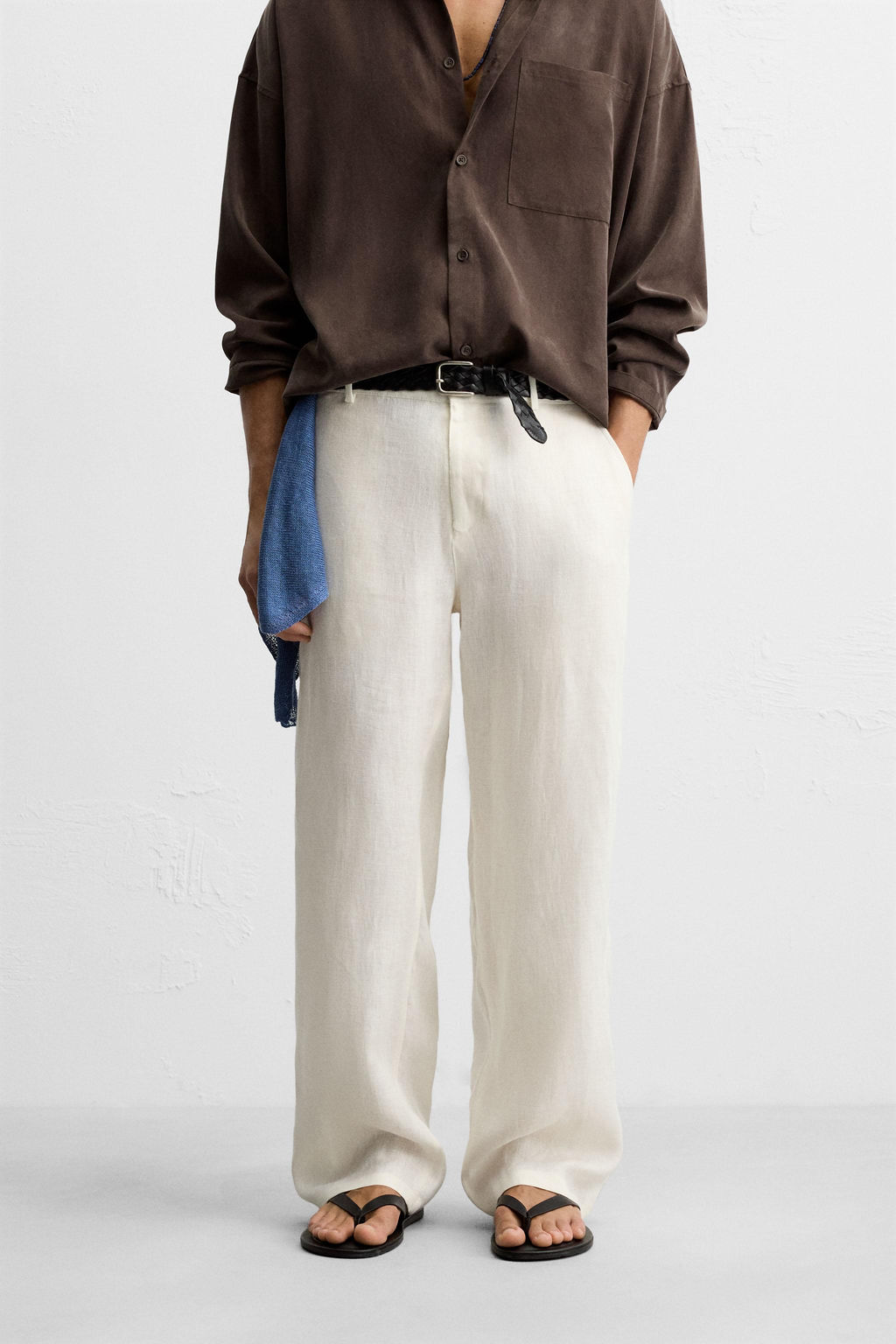 100% LINEN TROUSERS - Zara фото 2