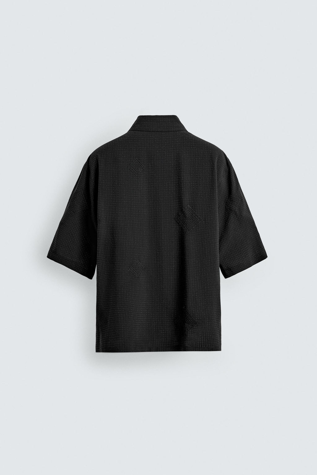 CAMISA BORDADO GEOM?TRICO / Gris - Zara фото 7
