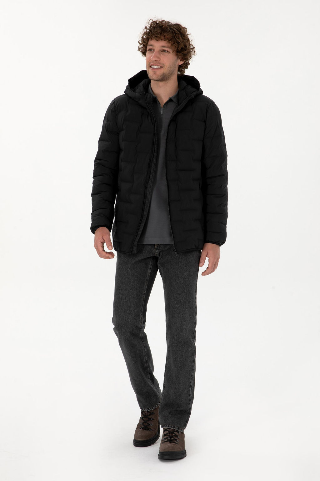 Erkek Siyah Mont - U.s. polo assn фото 4