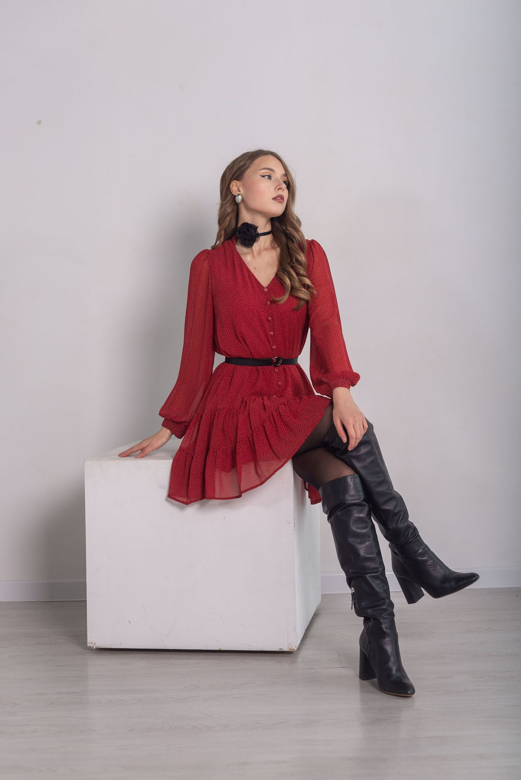 Платье Трэвис (рубиновый) - Nadi bordo фото 14