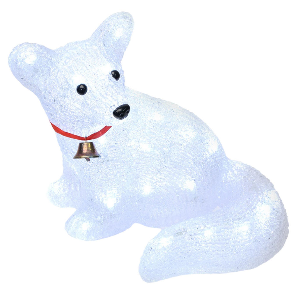 ULD-M3225-032/STA WHITE IP20 FOX Фигура светодиодная Лисенок, 33*25см, 32 светодиода. Белый свет. Провод прозрачный. TM Uniel - Volpe фото 2