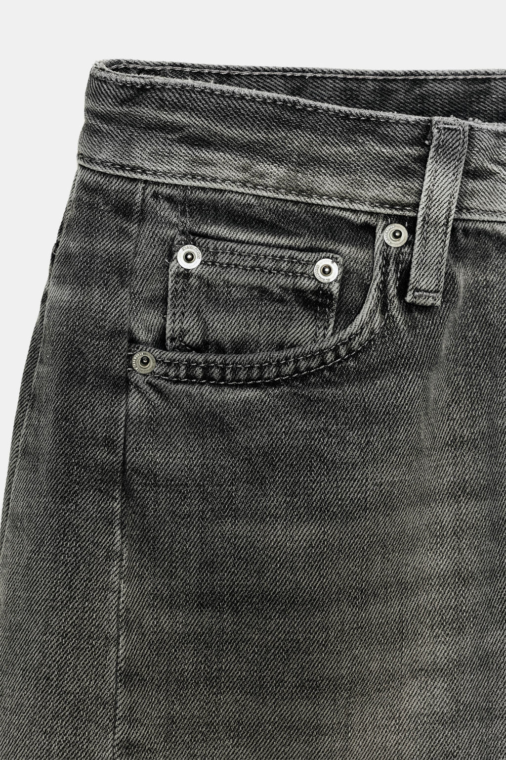 JEANS ZW COLLECTION ANKLE RELAXED TIRO MEDIO / Gris - Zara фото 7