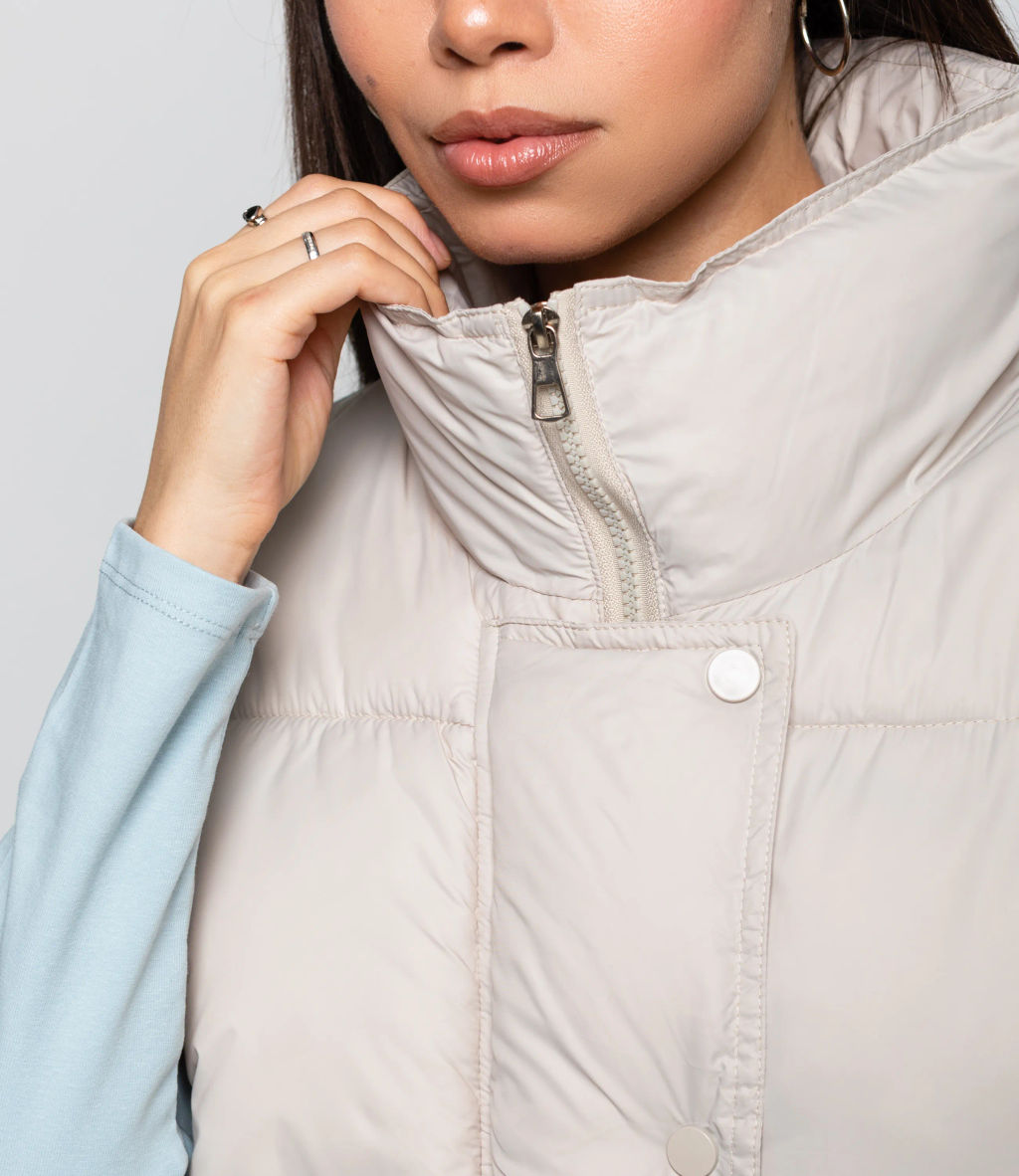 Жилет #КТ119 (2), бежево-серый - Dommod фото 5