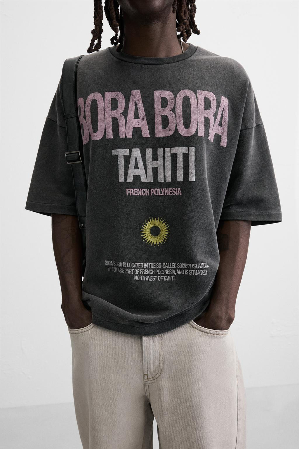 WASHED SLOGAN SWEATSHIRT - Zara фото 5